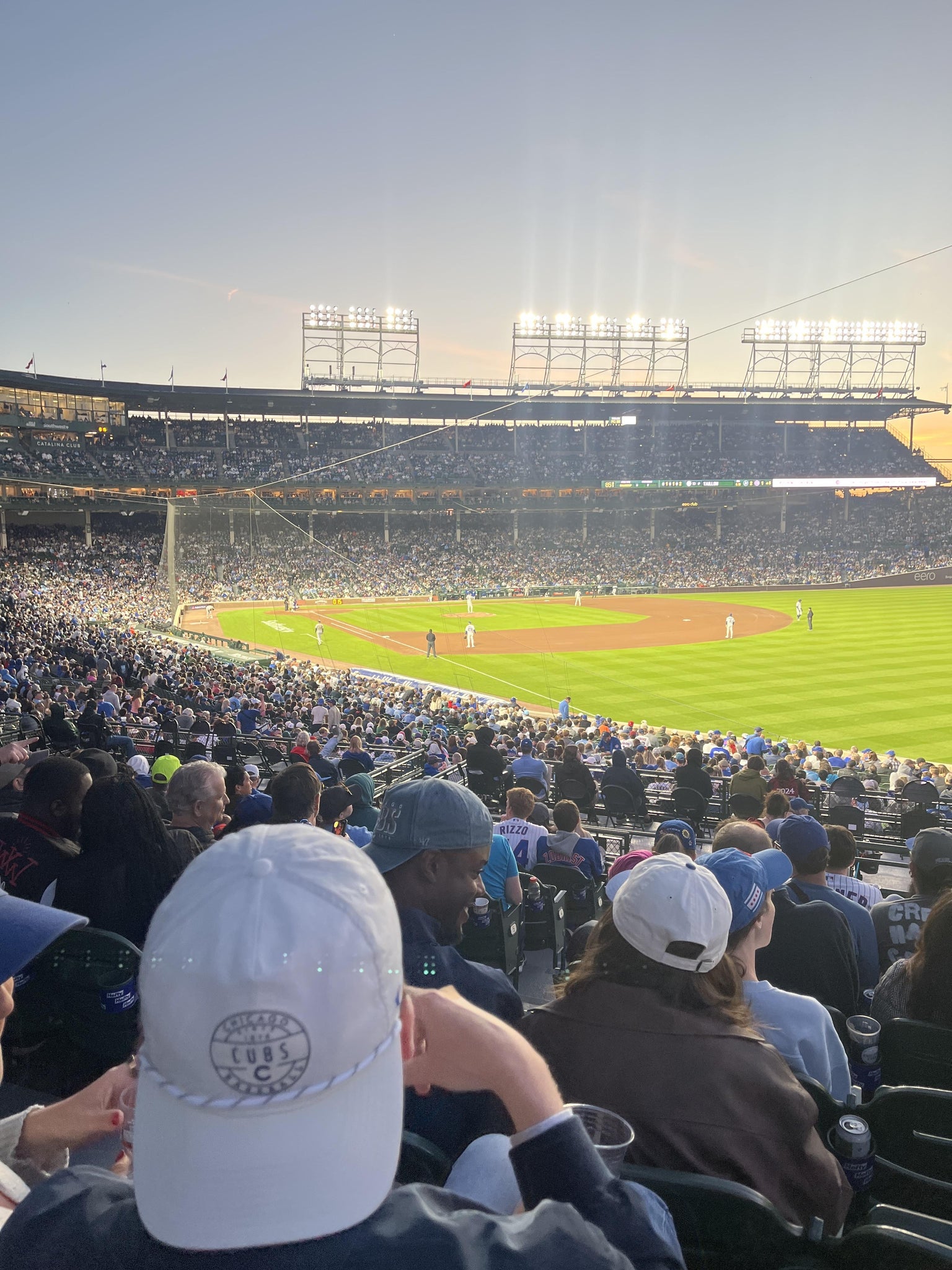 Real Fan View taken from Section 232 at Wrigley Field by Abby V