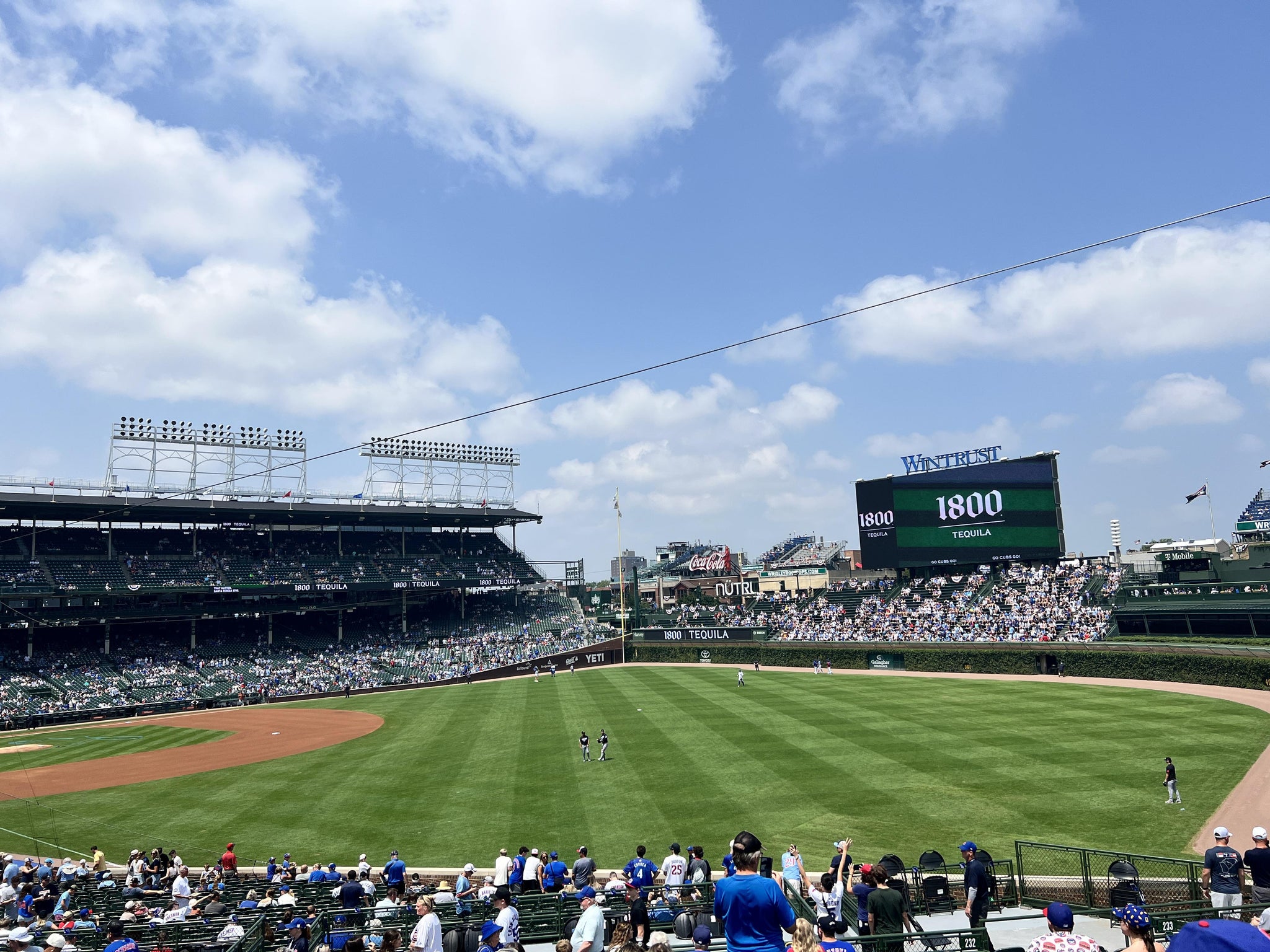 Real Fan View taken from Section 232 at Wrigley Field by Peter S