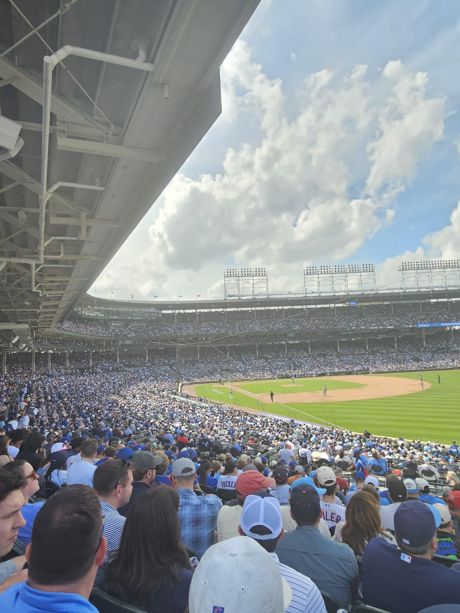 Real Fan View taken from Section 232 at Wrigley Field by Dustin W