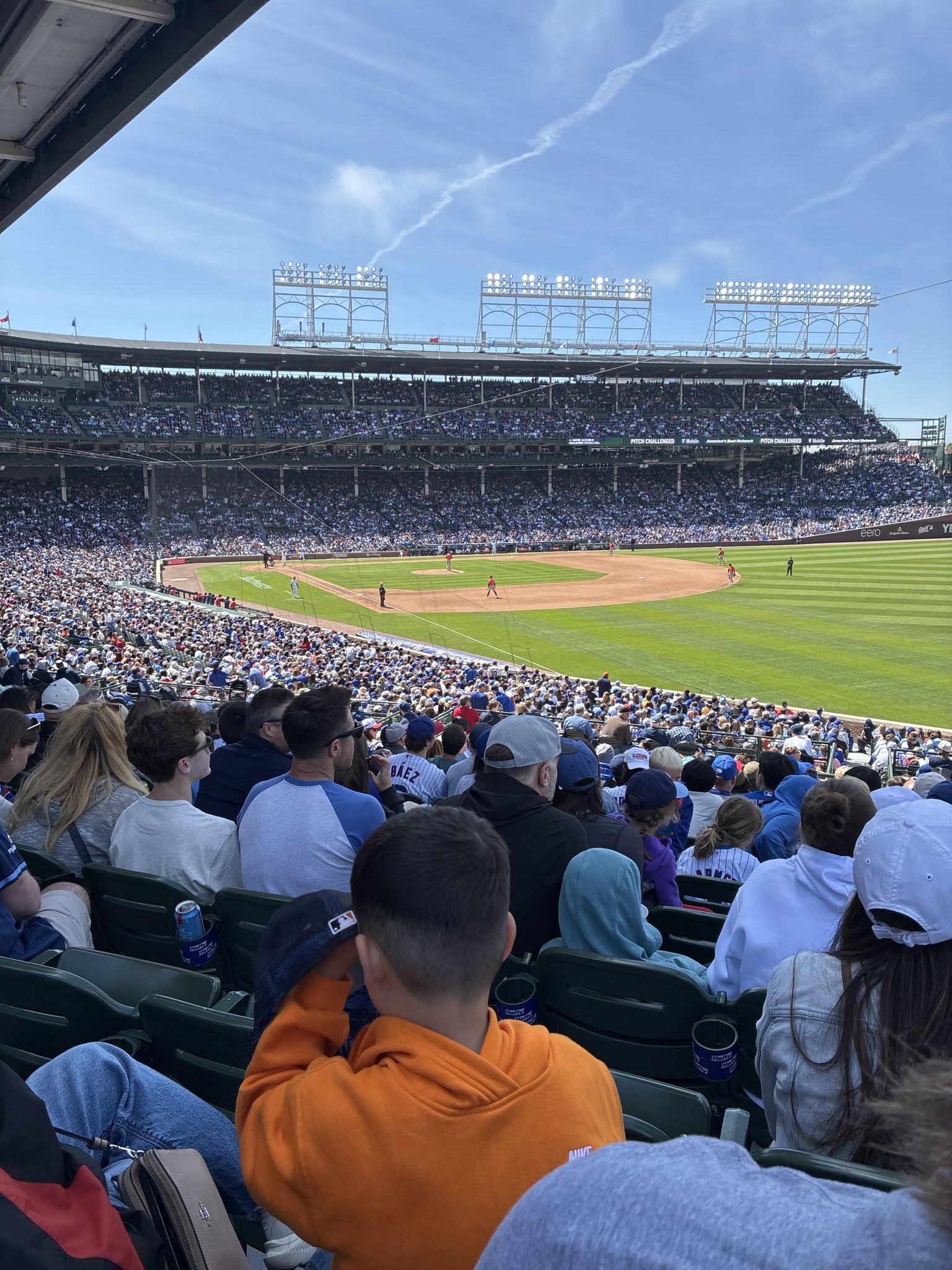 Real Fan View taken from Section 232 at Wrigley Field by Jacob E