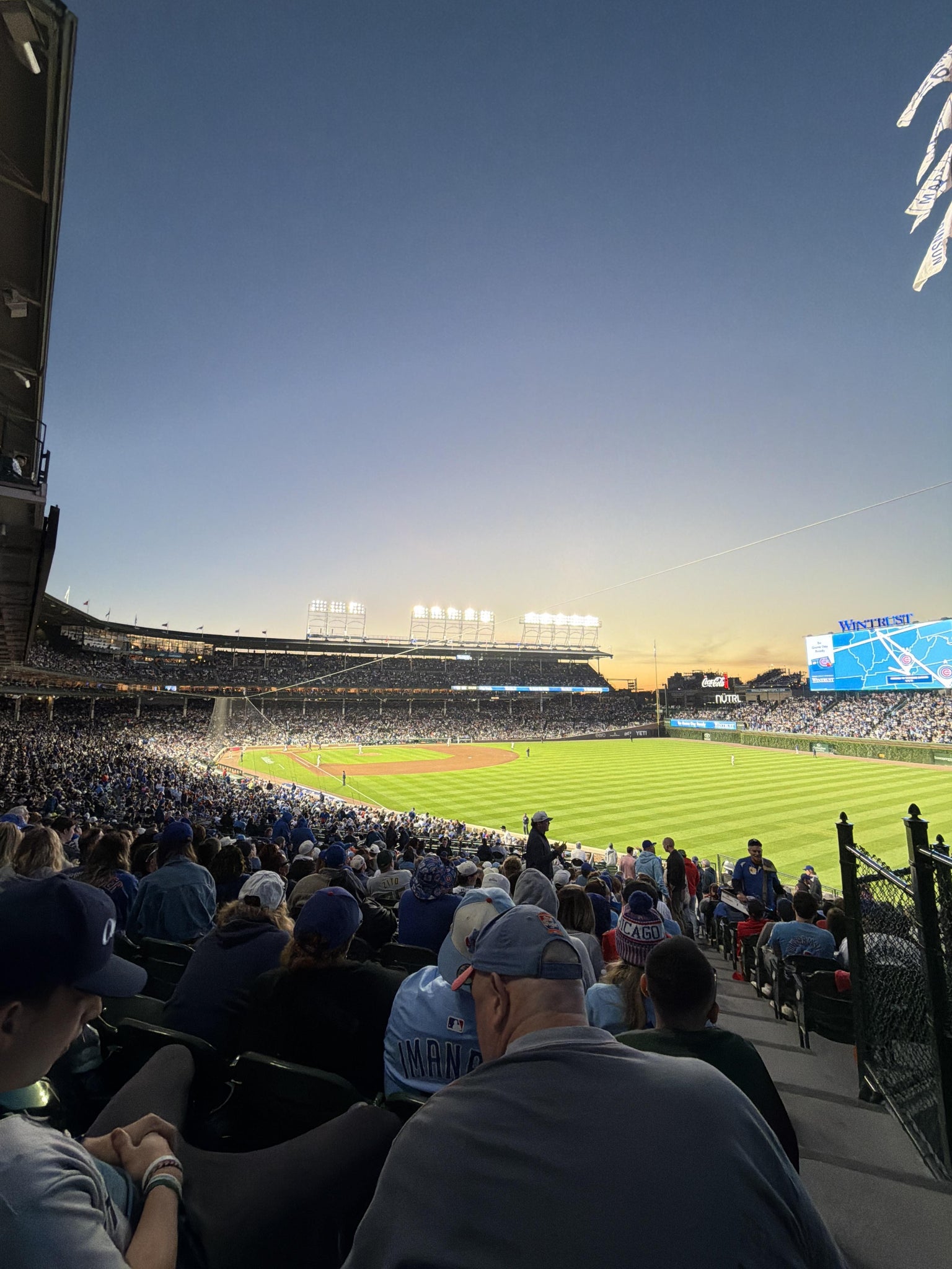 Real Fan View taken from Section 232 at Wrigley Field by Riley M