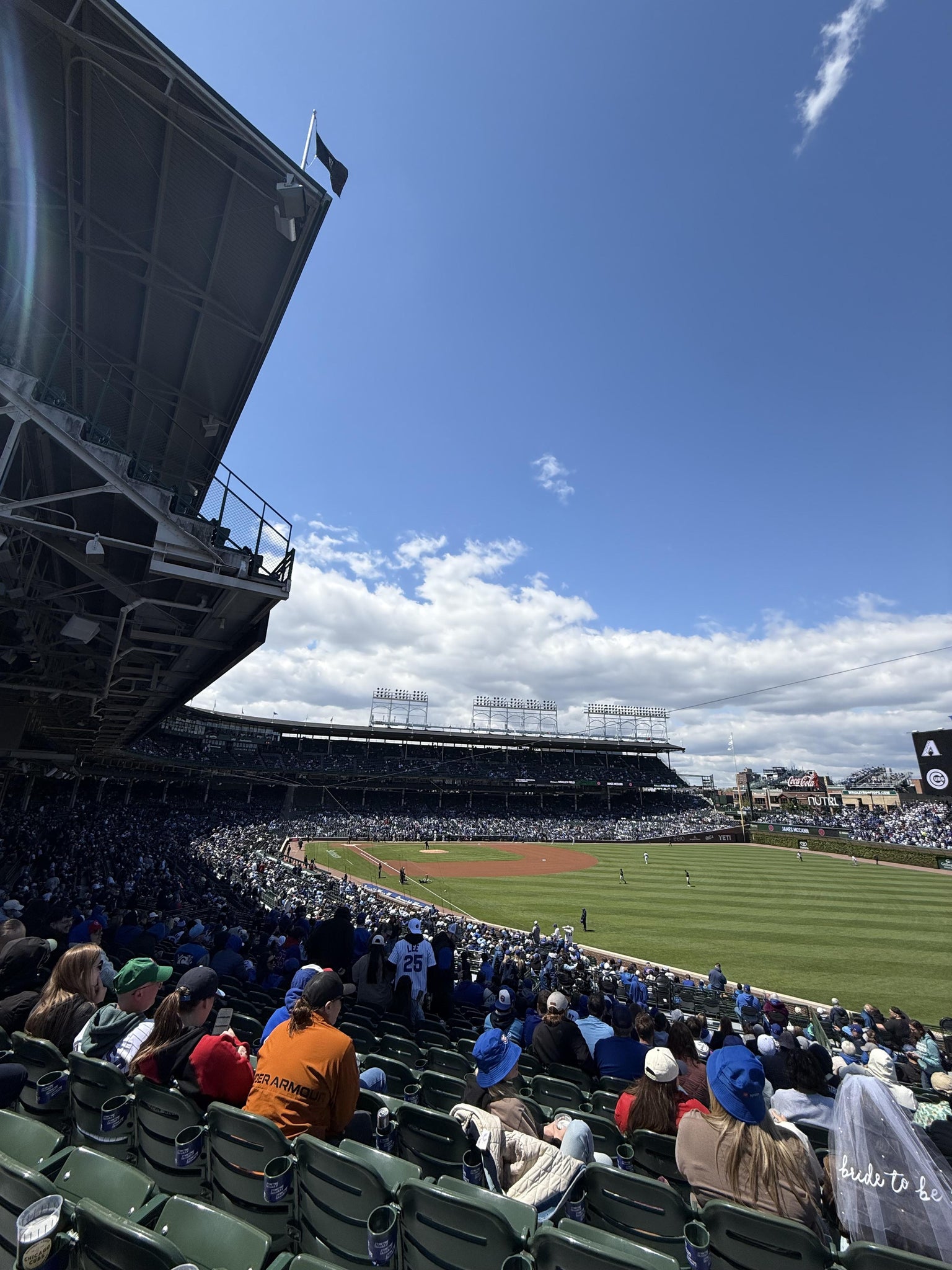Real Fan View taken from Section 232 at Wrigley Field by Alyson P
