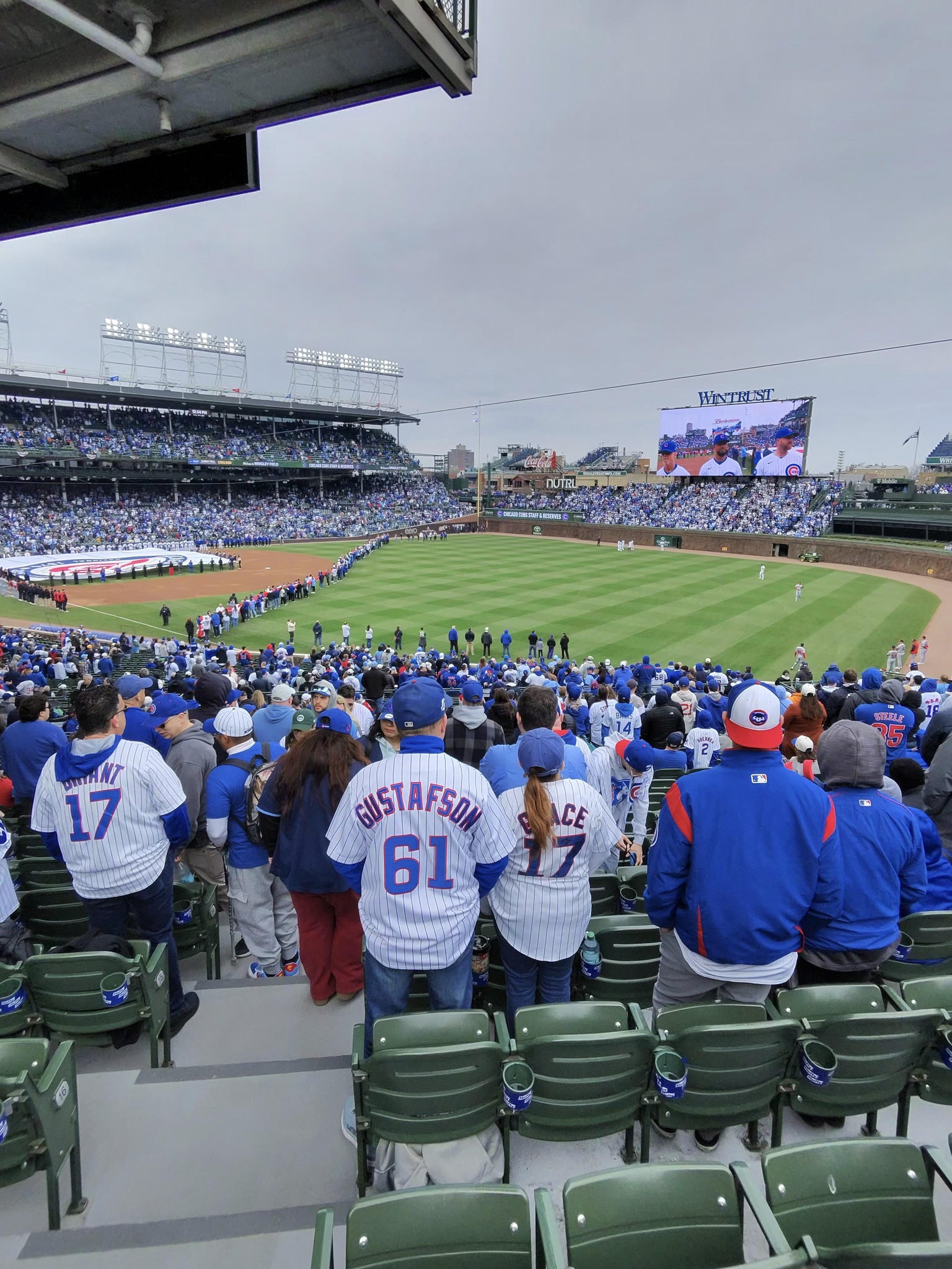 Real Fan View taken from Section 232 at Wrigley Field by Christian A