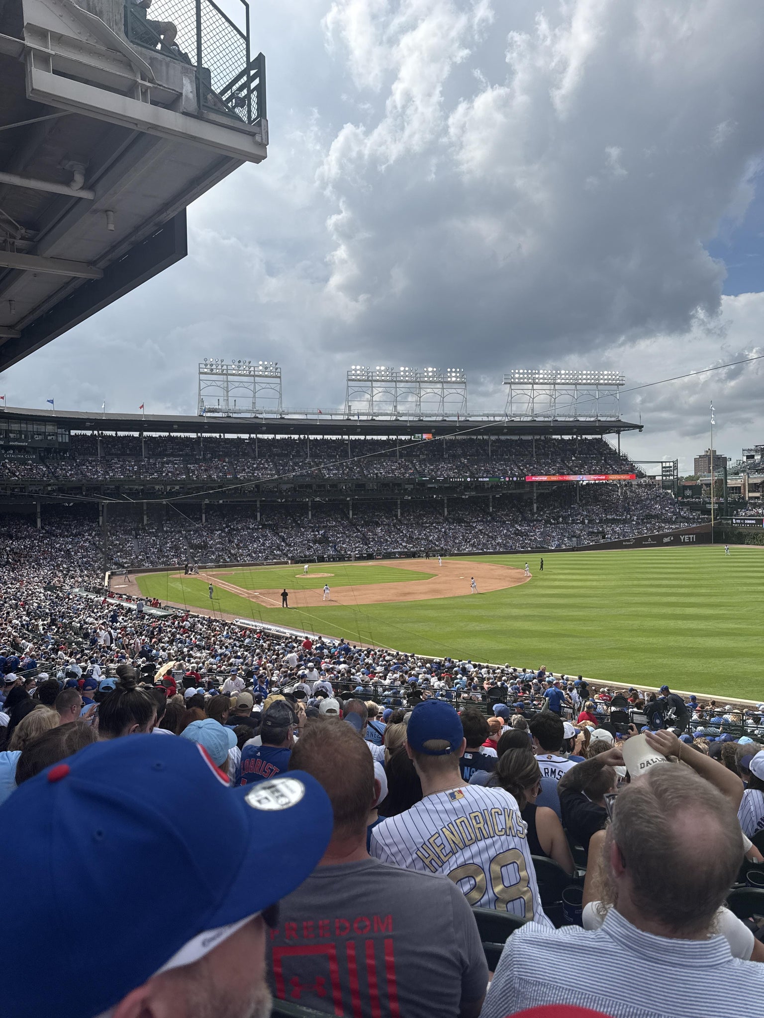 Real Fan View taken from Section 232 at Wrigley Field by Matt L