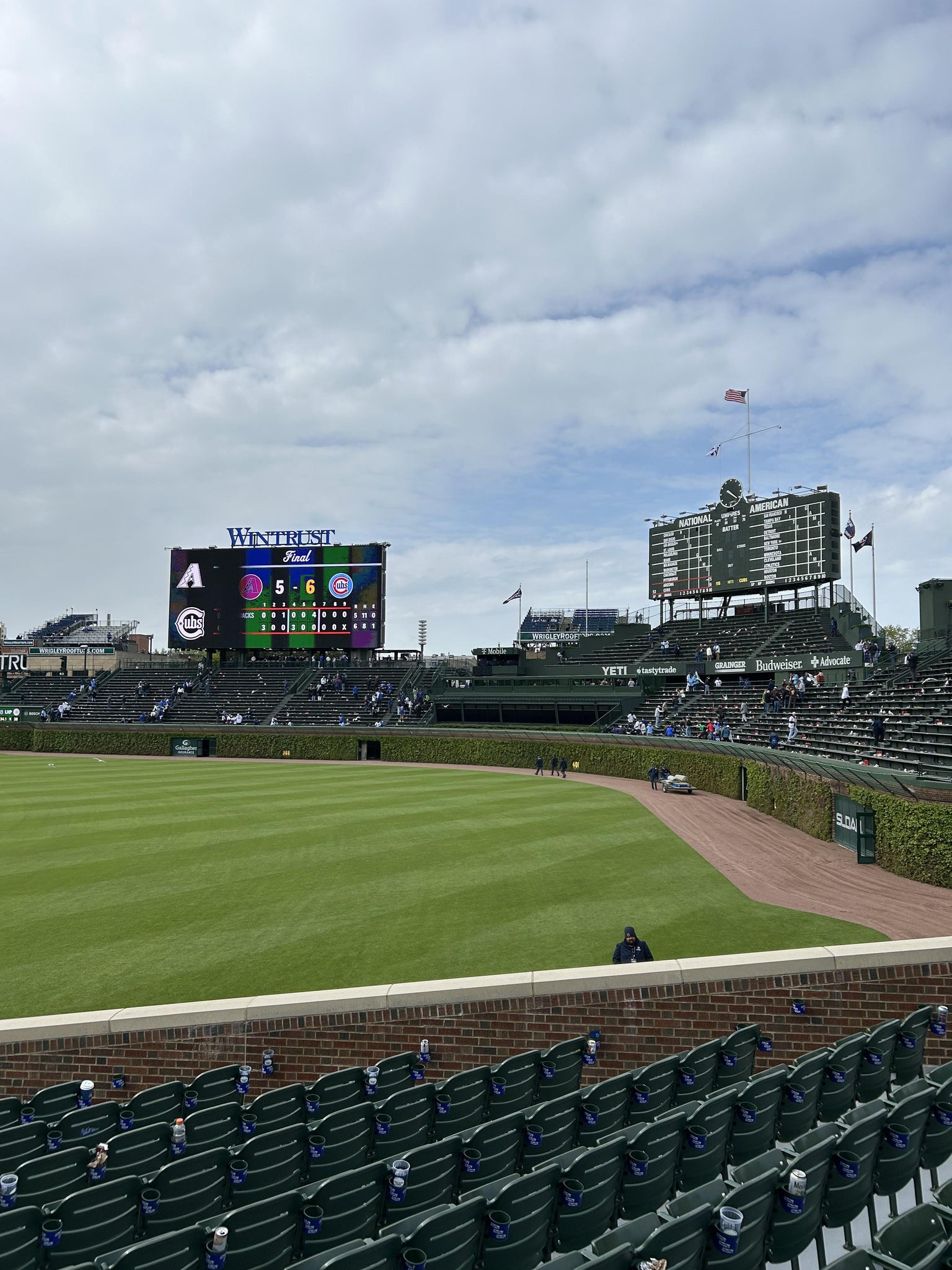 Real Fan View taken from Section 232 at Wrigley Field by Brett W