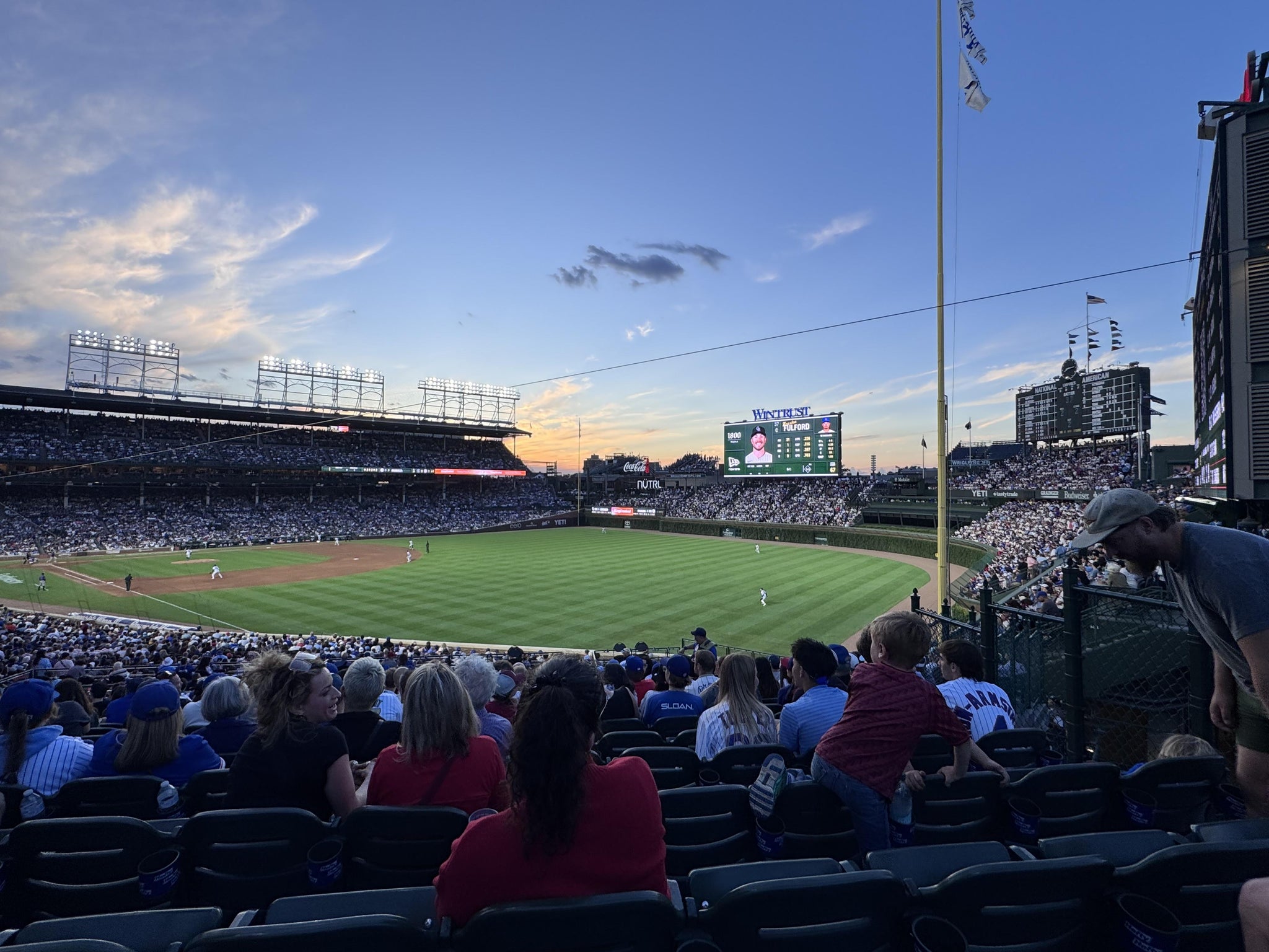 Real Fan View taken from Section 232 at Wrigley Field by Janine G