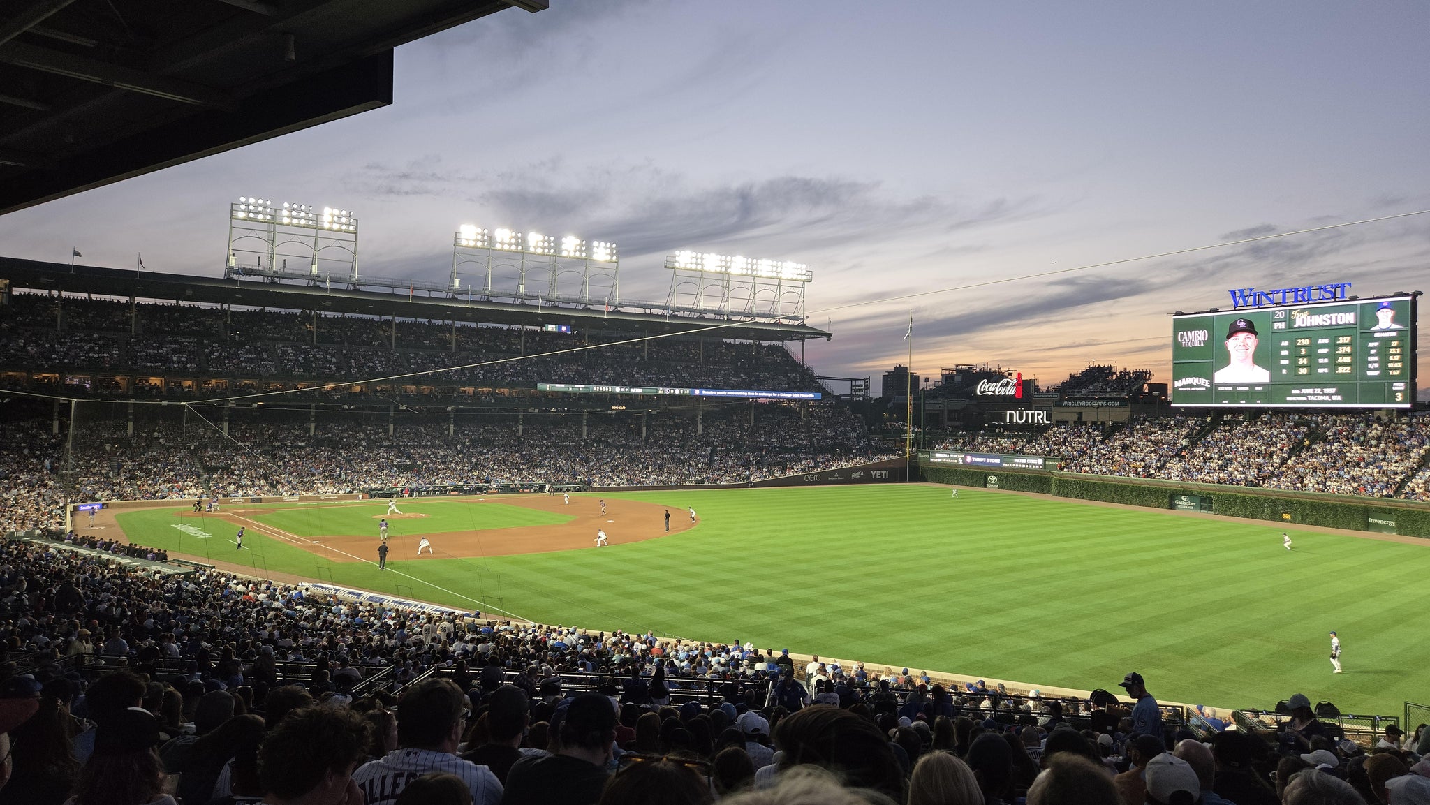 Real Fan View taken from Section 232 at Wrigley Field by Diana C