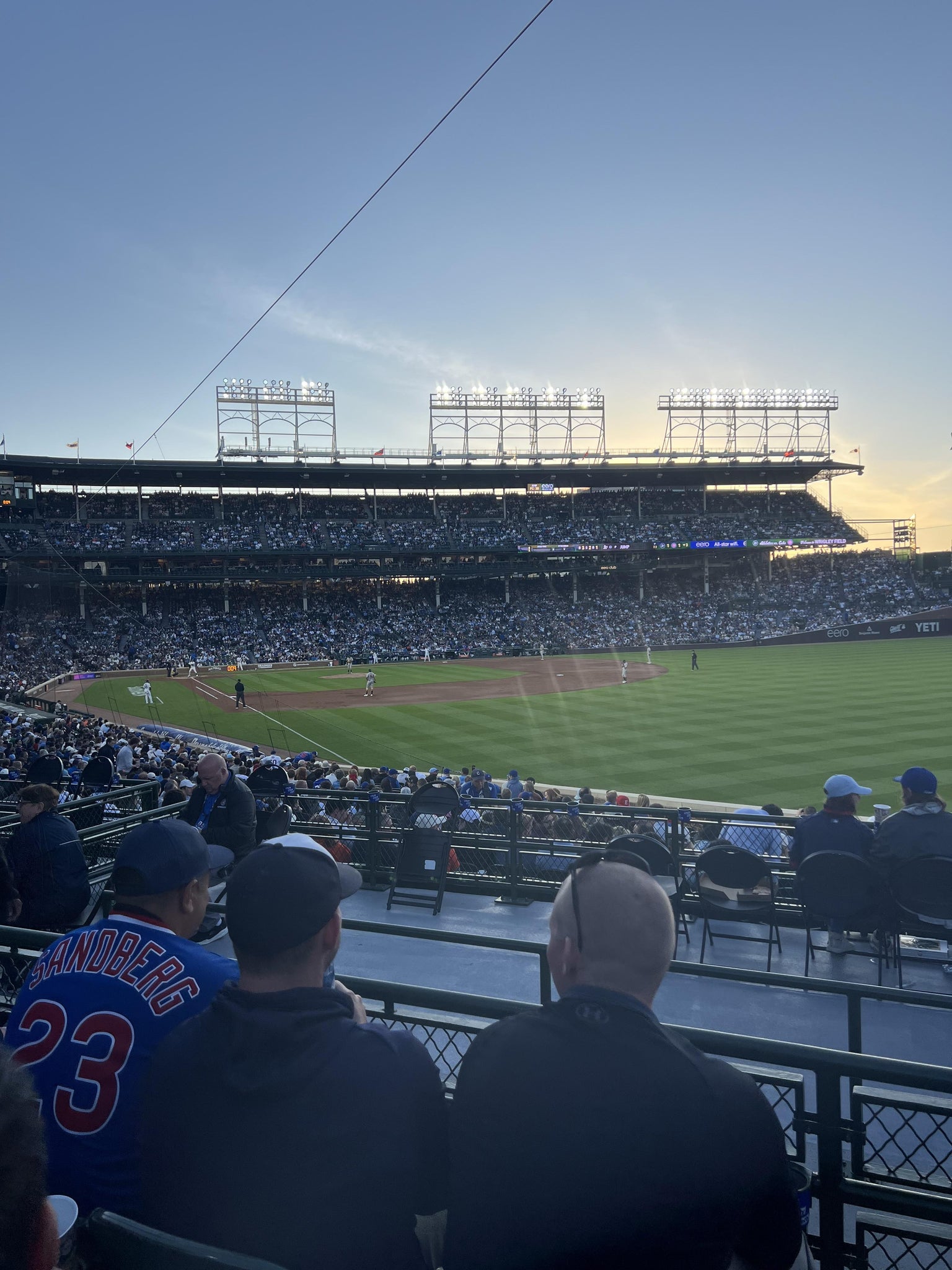 Real Fan View taken from Section 232 at Wrigley Field by Keith T