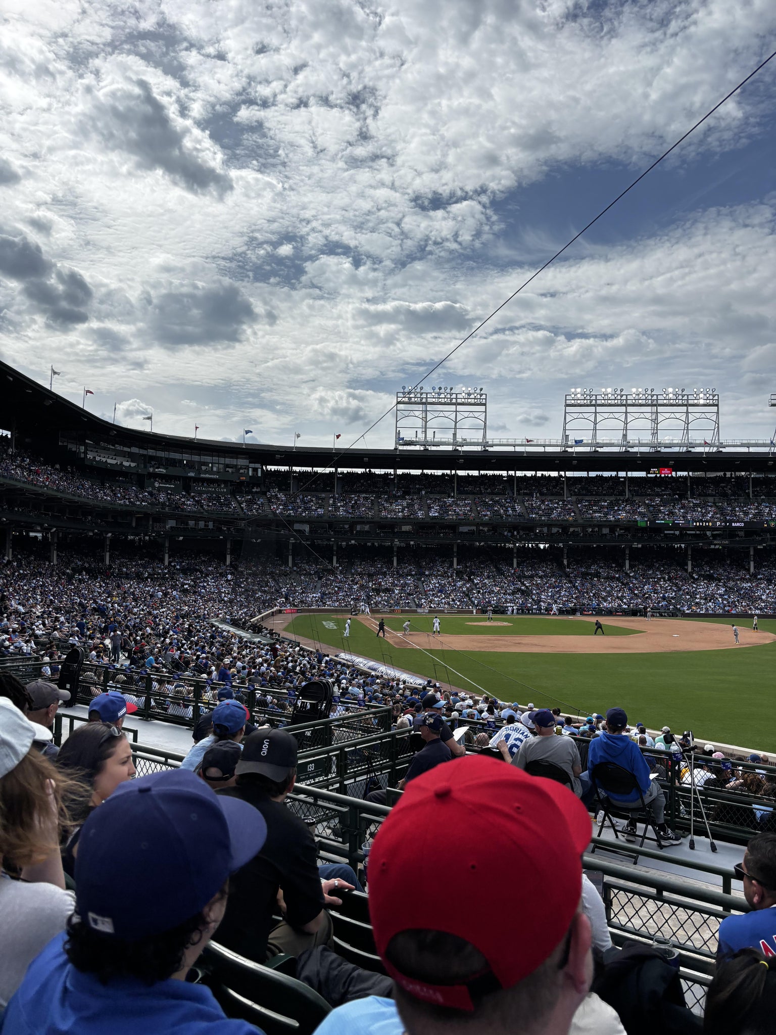 Real Fan View taken from Section 232 at Wrigley Field by Sam A