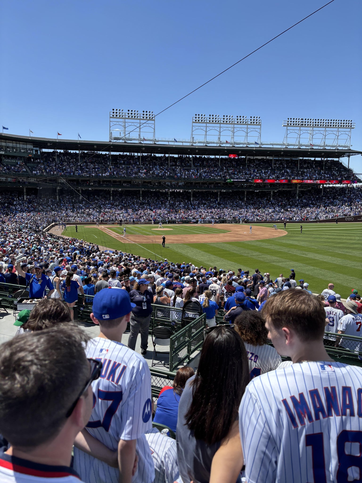 Real Fan View taken from Section 232 at Wrigley Field by Preston M