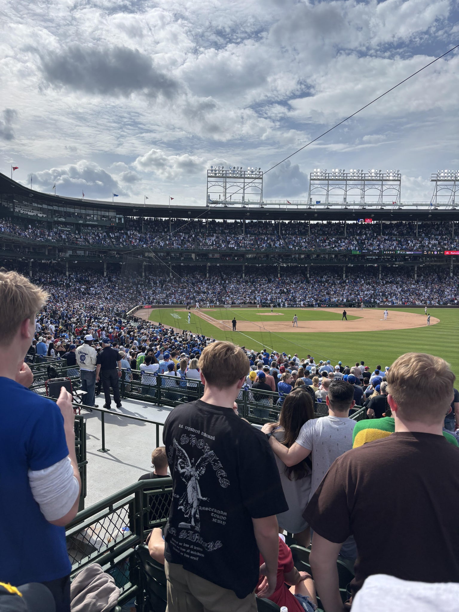 Real Fan View taken from Section 232 at Wrigley Field by Jill W