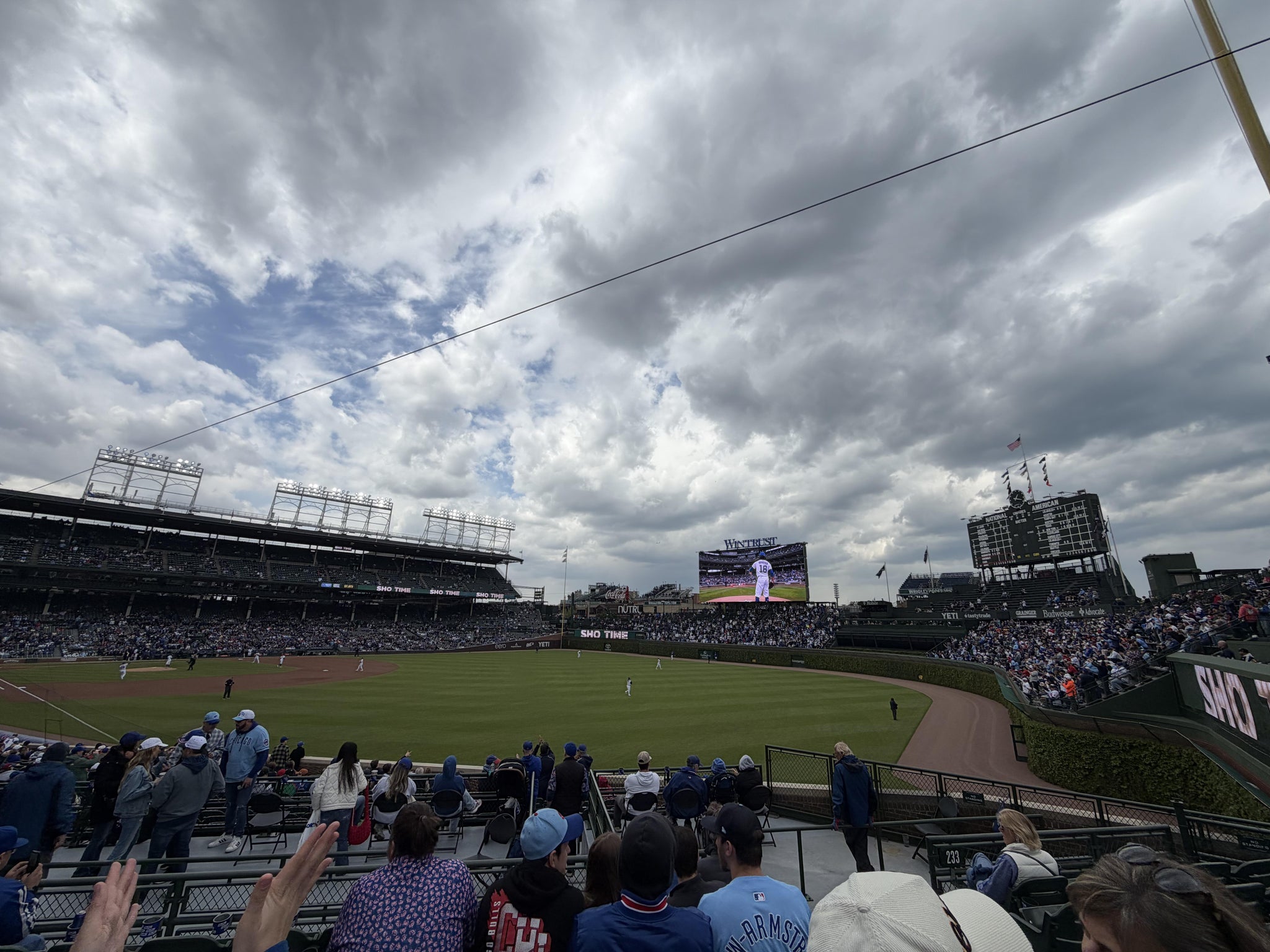 Real Fan View taken from Section 232 at Wrigley Field by Tommy E