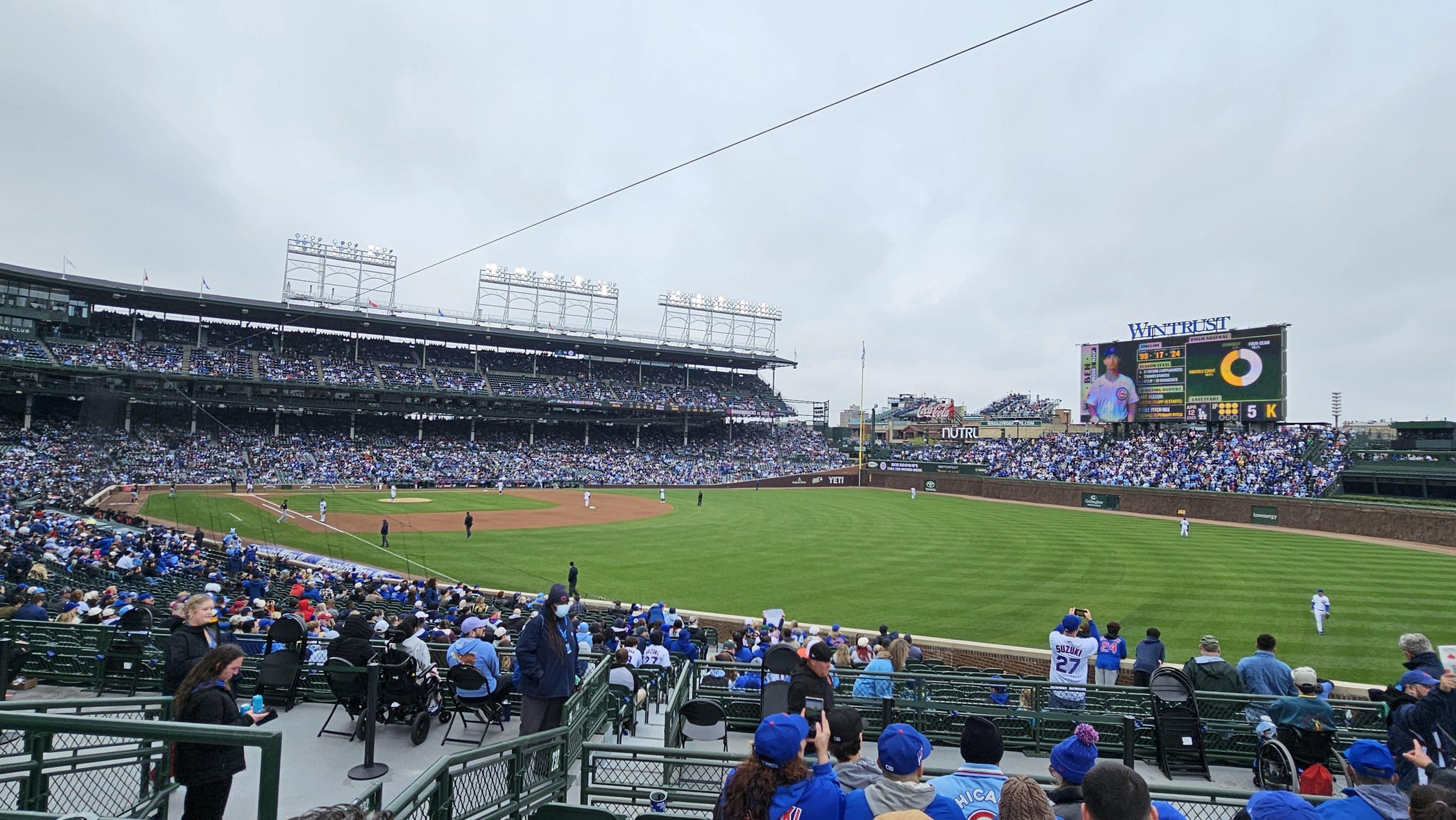 Real Fan View taken from Section 232 at Wrigley Field by Julia E