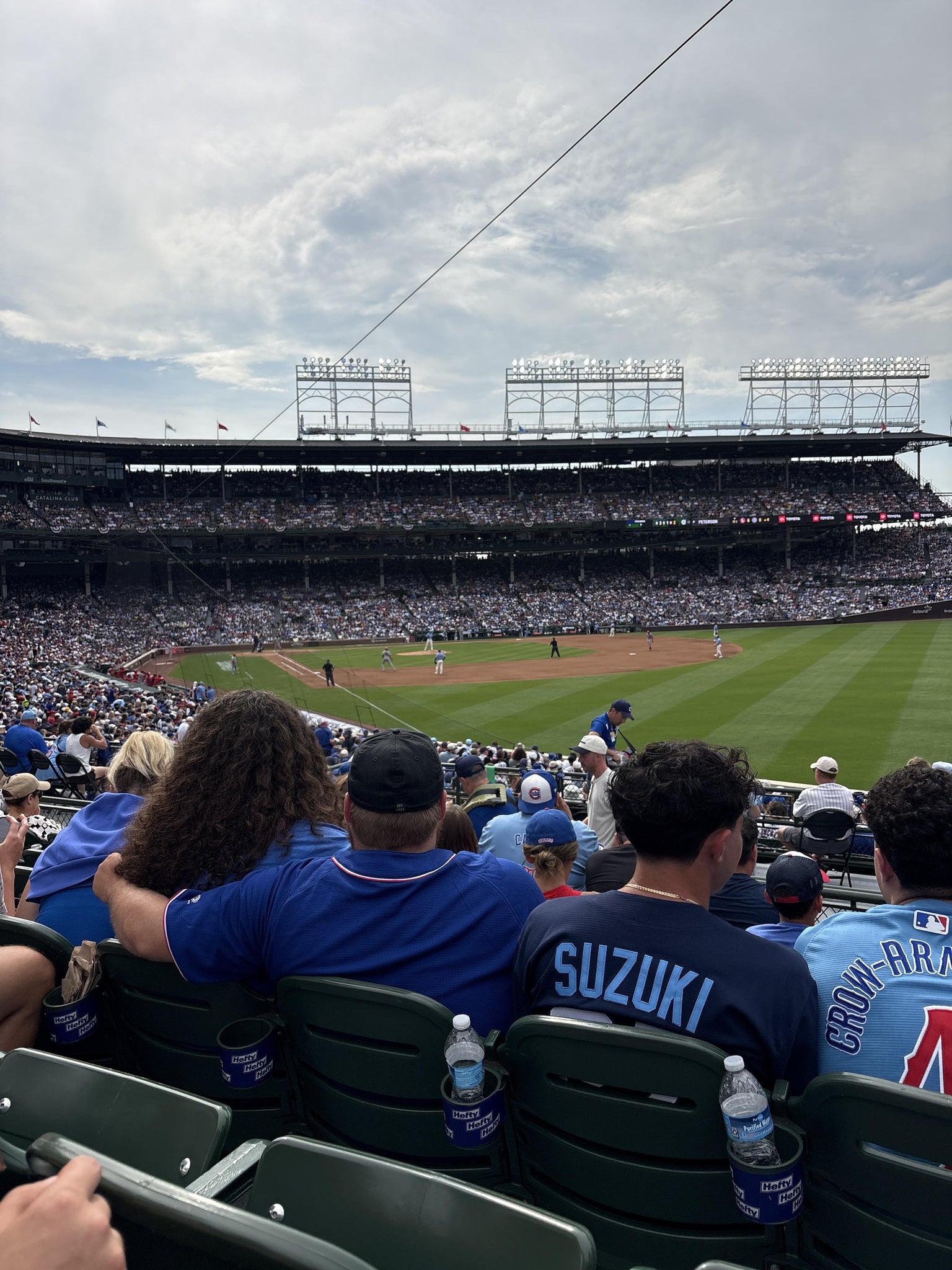 Real Fan View taken from Section 232 at Wrigley Field by Riley M