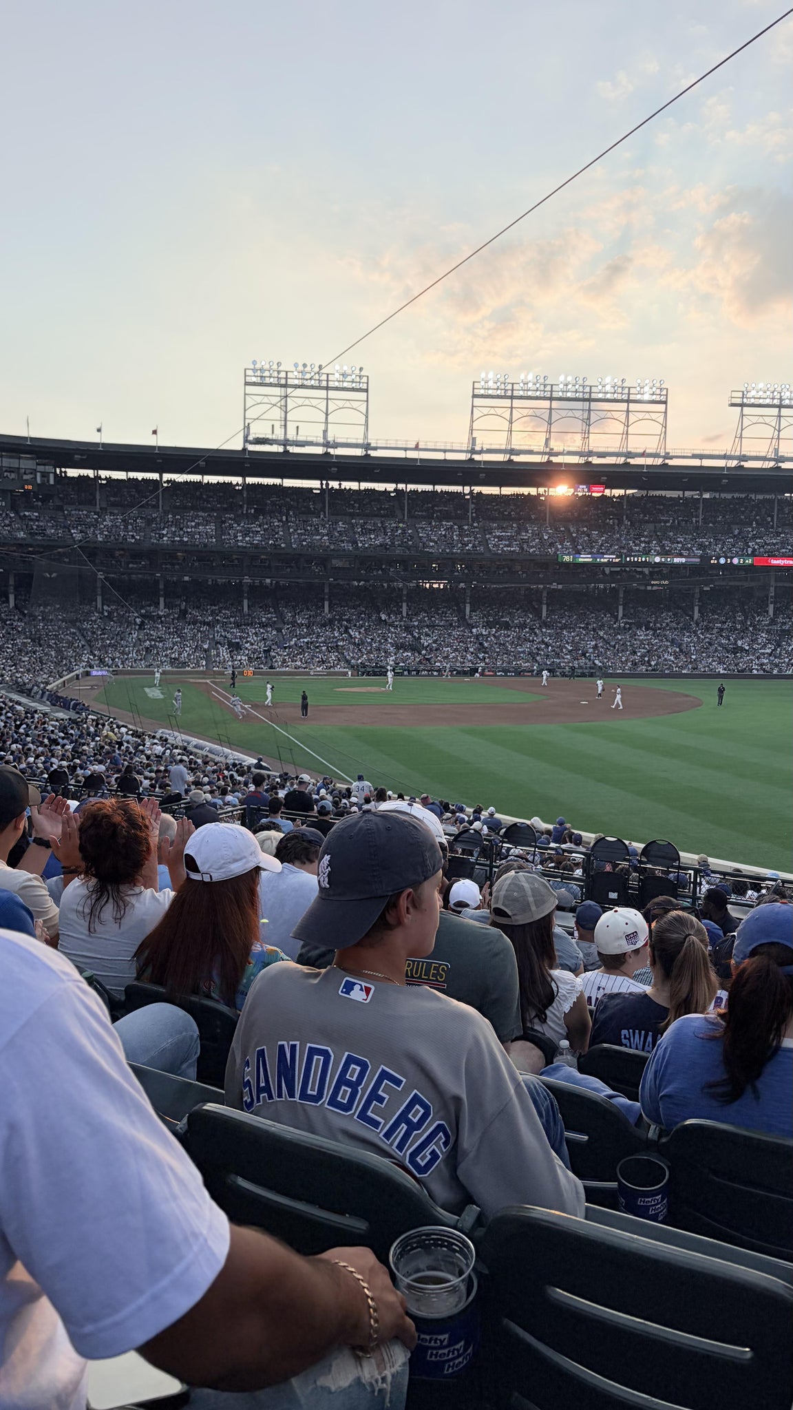 Real Fan View taken from Section 232 at Wrigley Field by Cindy S