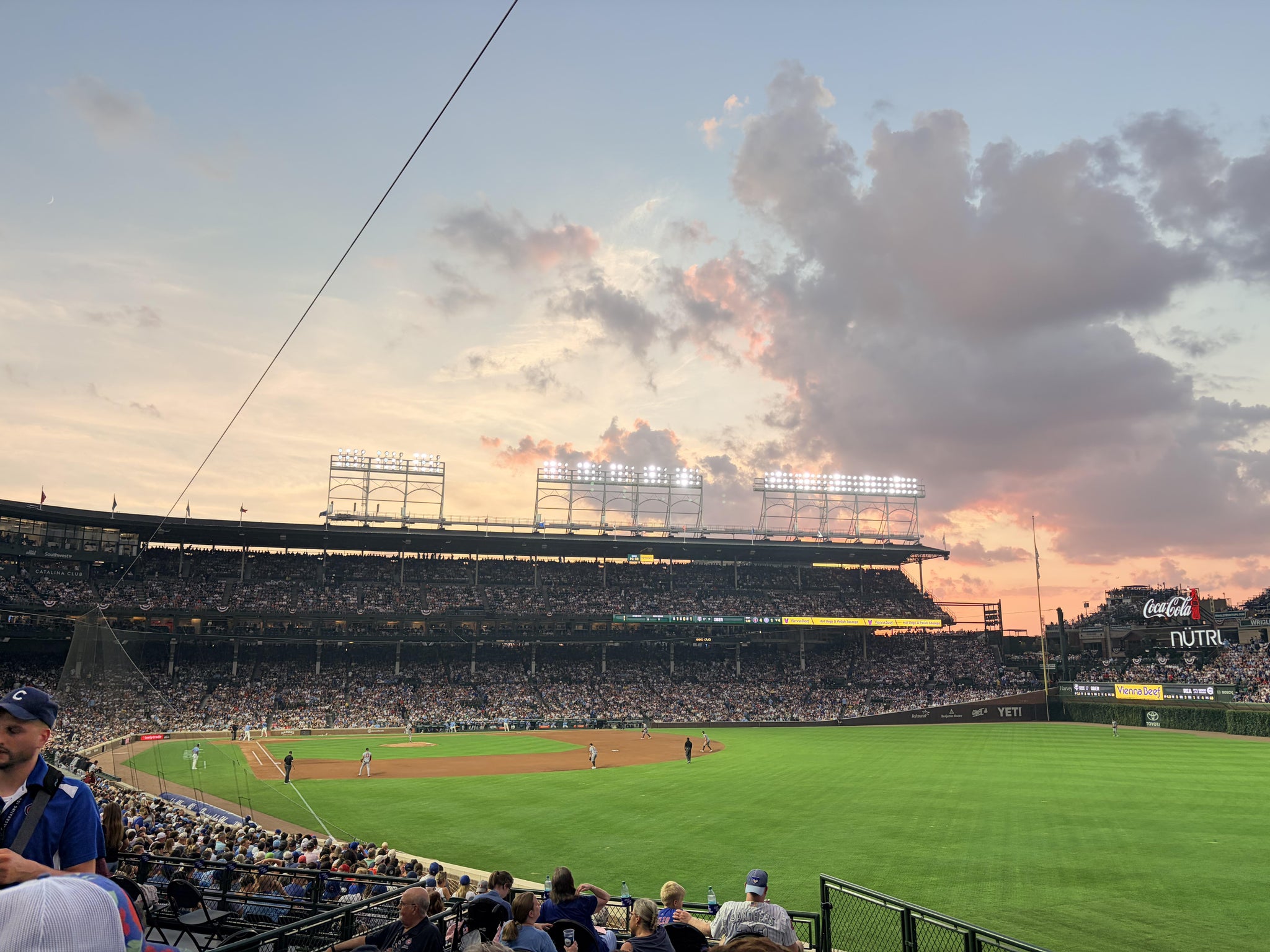 Real Fan View taken from Section 233 at Wrigley Field by Heather K