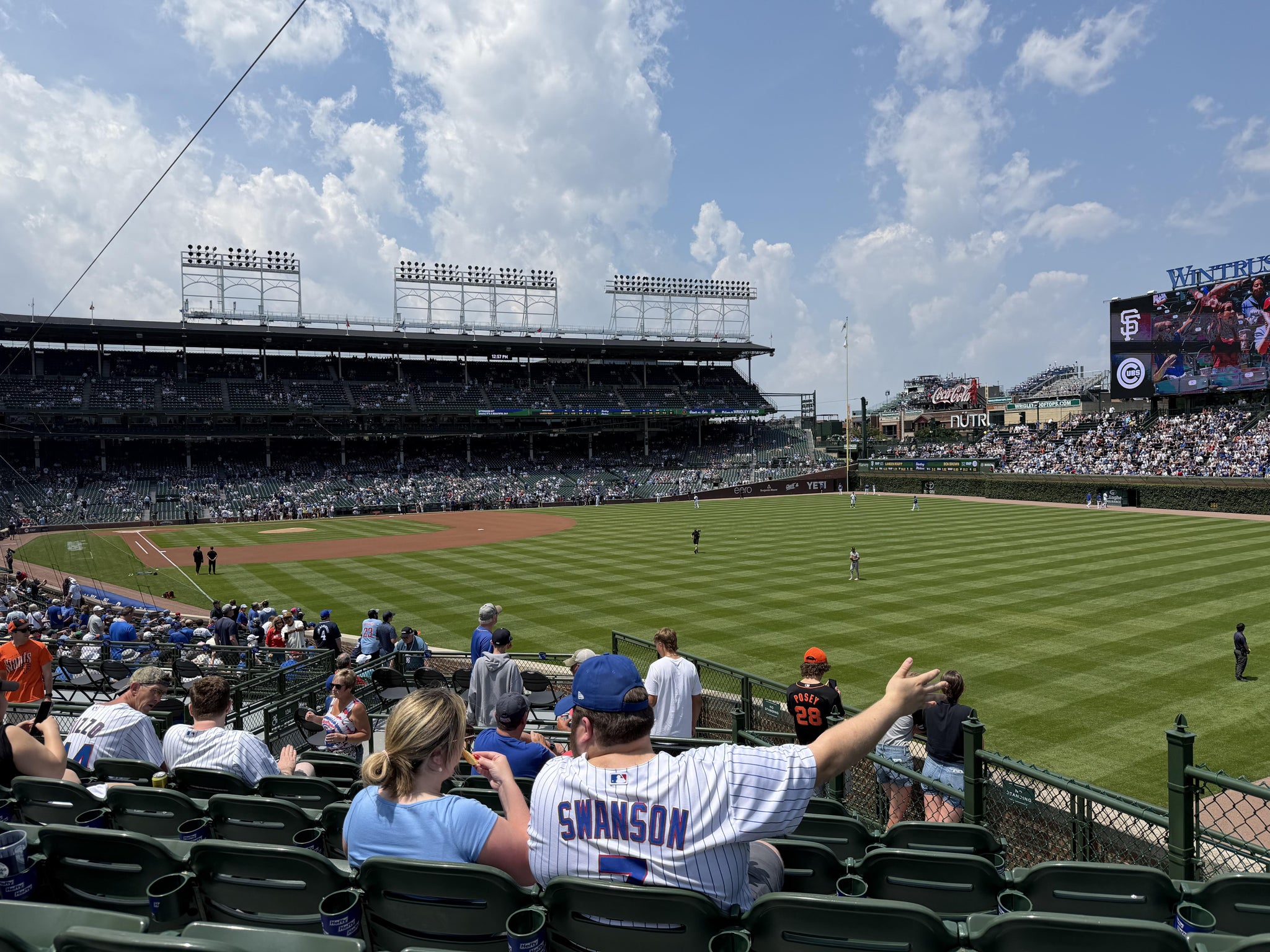 Real Fan View taken from Section 233 at Wrigley Field by Anonymous User
