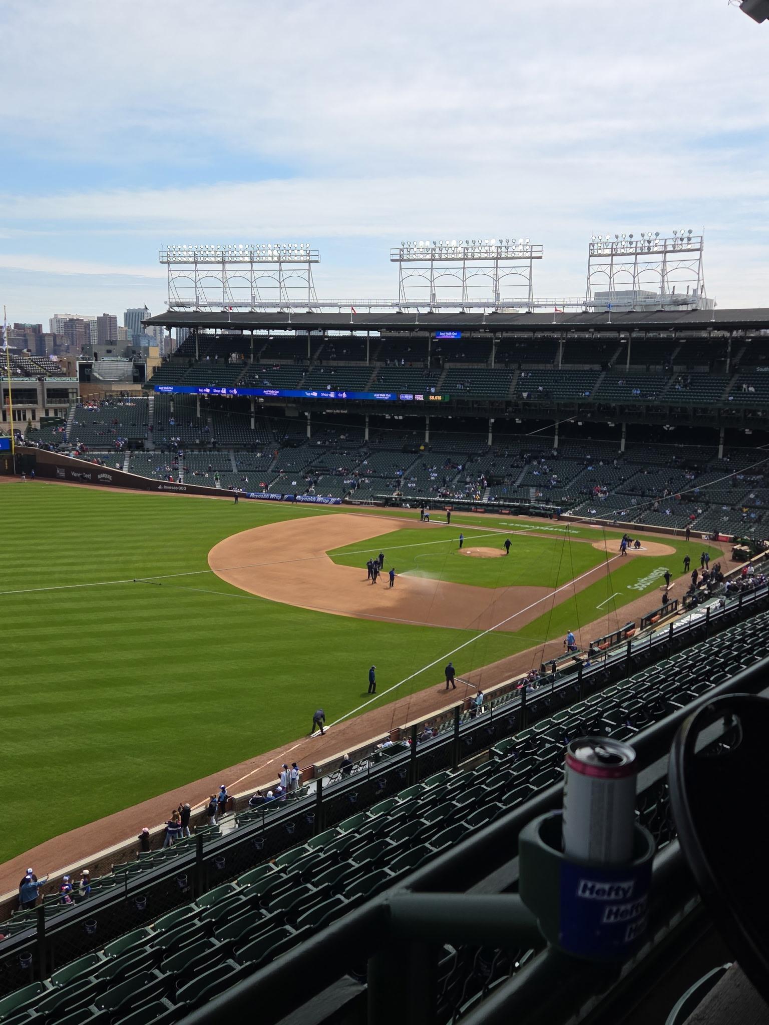 Real Fan View taken from 304 Left at Wrigley Field by Paul K