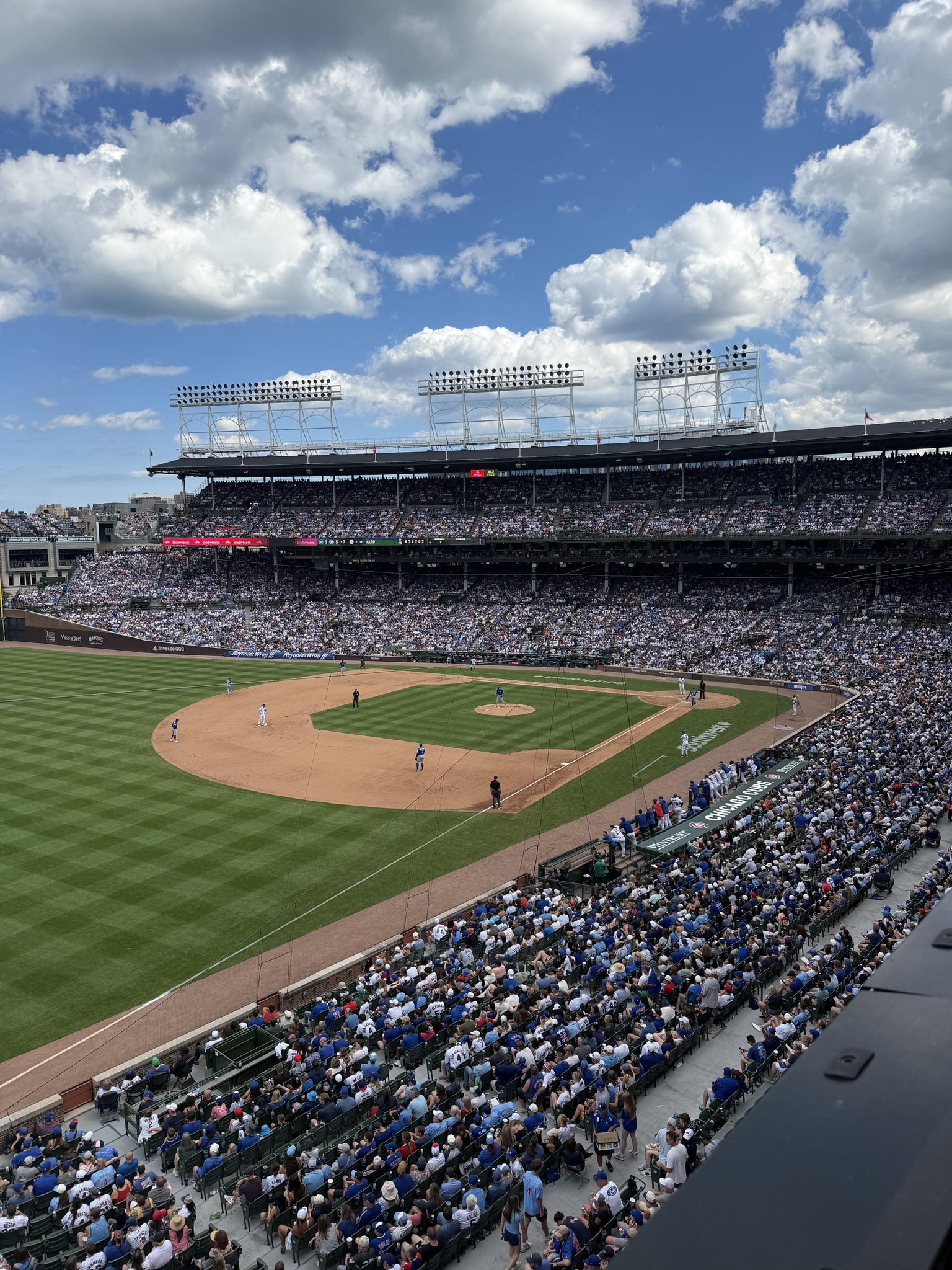 Real Fan View taken from 305 Left at Wrigley Field by Anonymous User