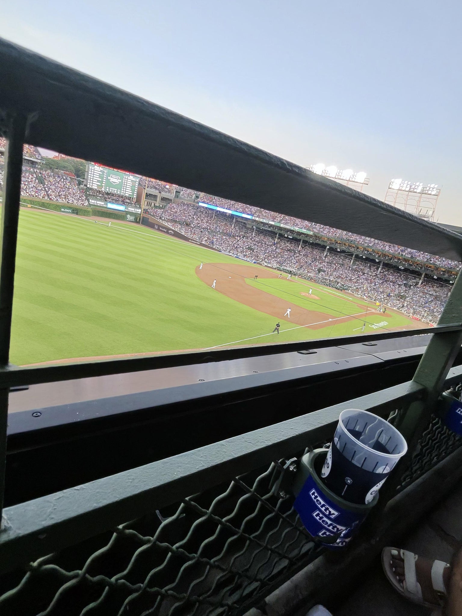 Real Fan View taken from 305 Left at Wrigley Field by Kathi grant W