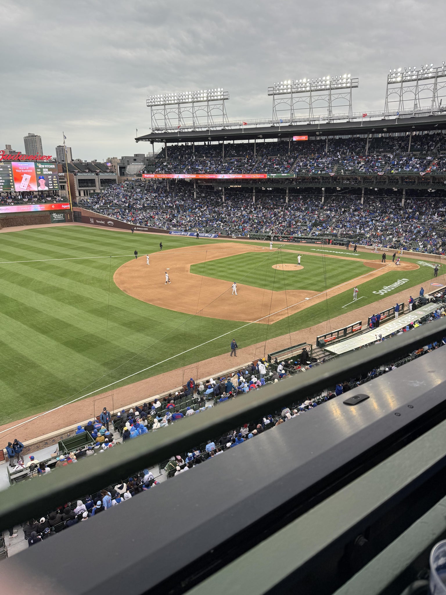 Real Fan View taken from 306 Left at Wrigley Field by Laura Z