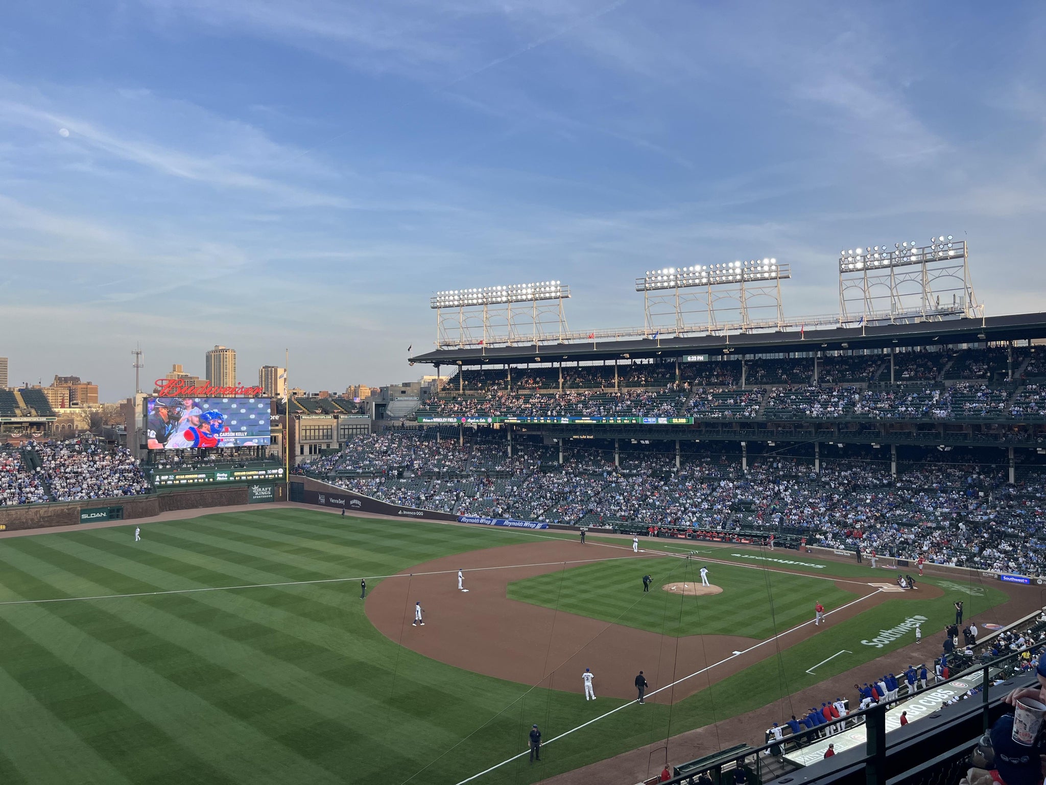 Real Fan View taken from 306 Left at Wrigley Field by Randy W