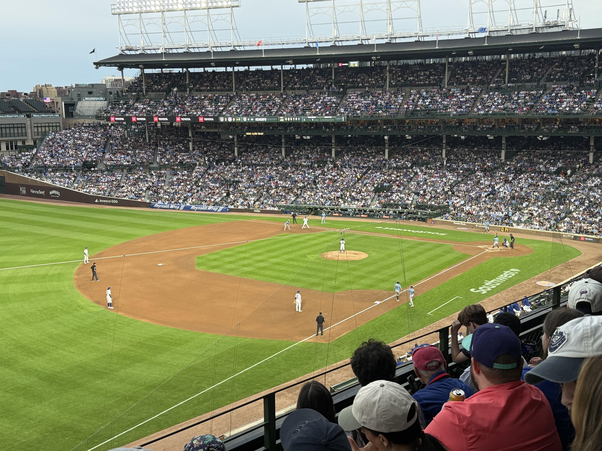 Real Fan View taken from 306 Left at Wrigley Field by Casey B