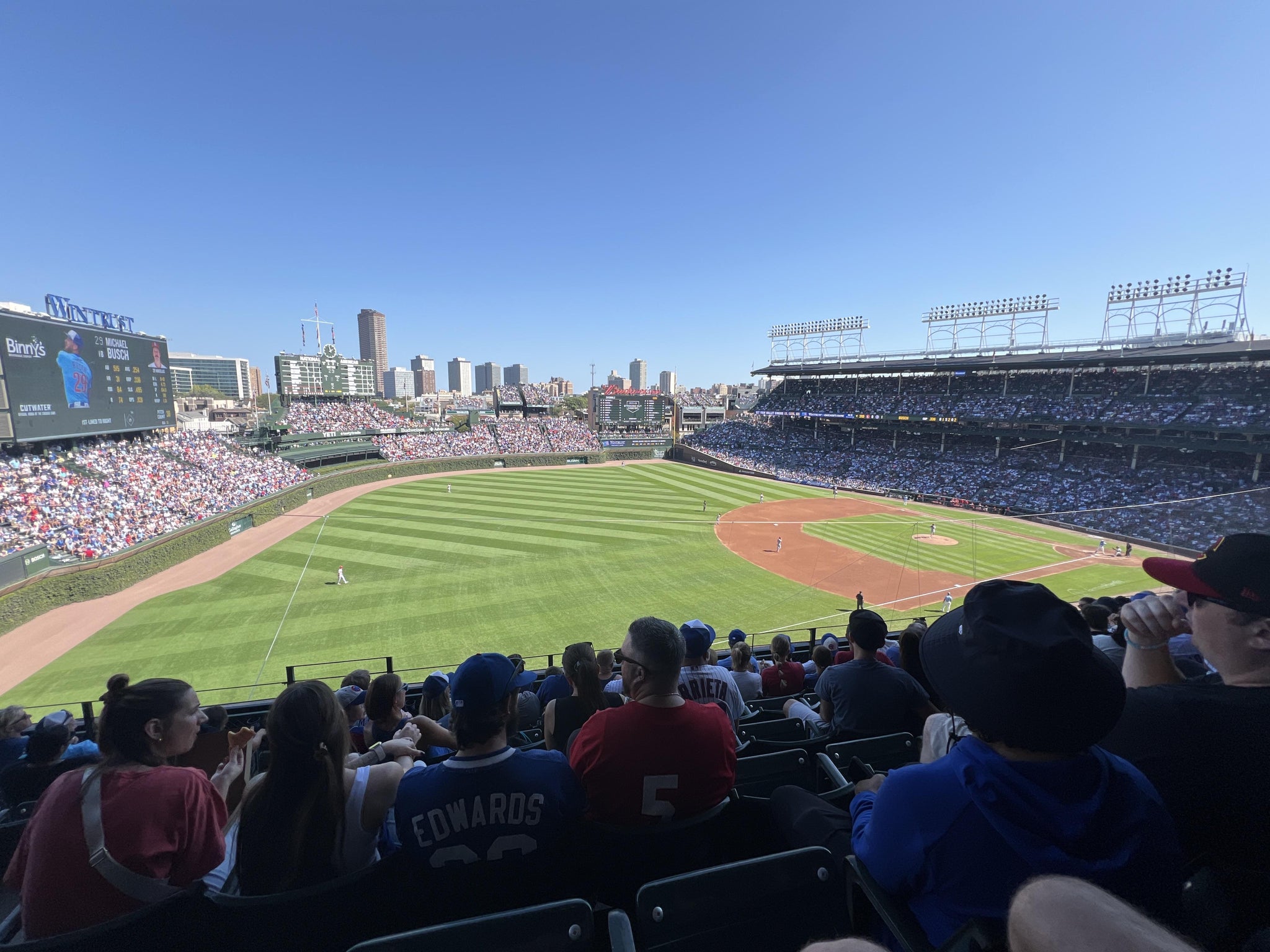Real Fan View taken from 306 Left at Wrigley Field by Mary S