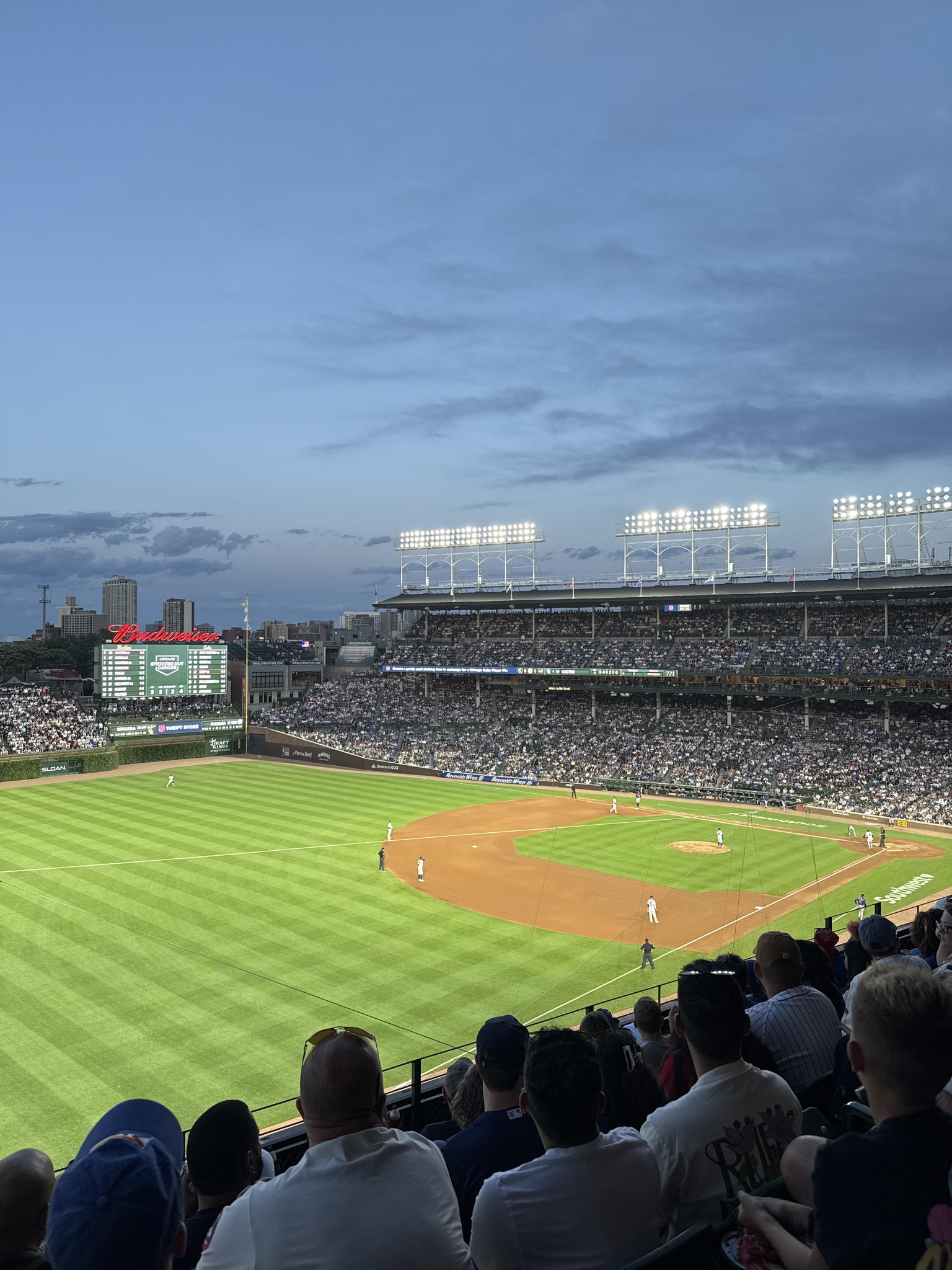 Real Fan View taken from 306 Left at Wrigley Field by Peyton H