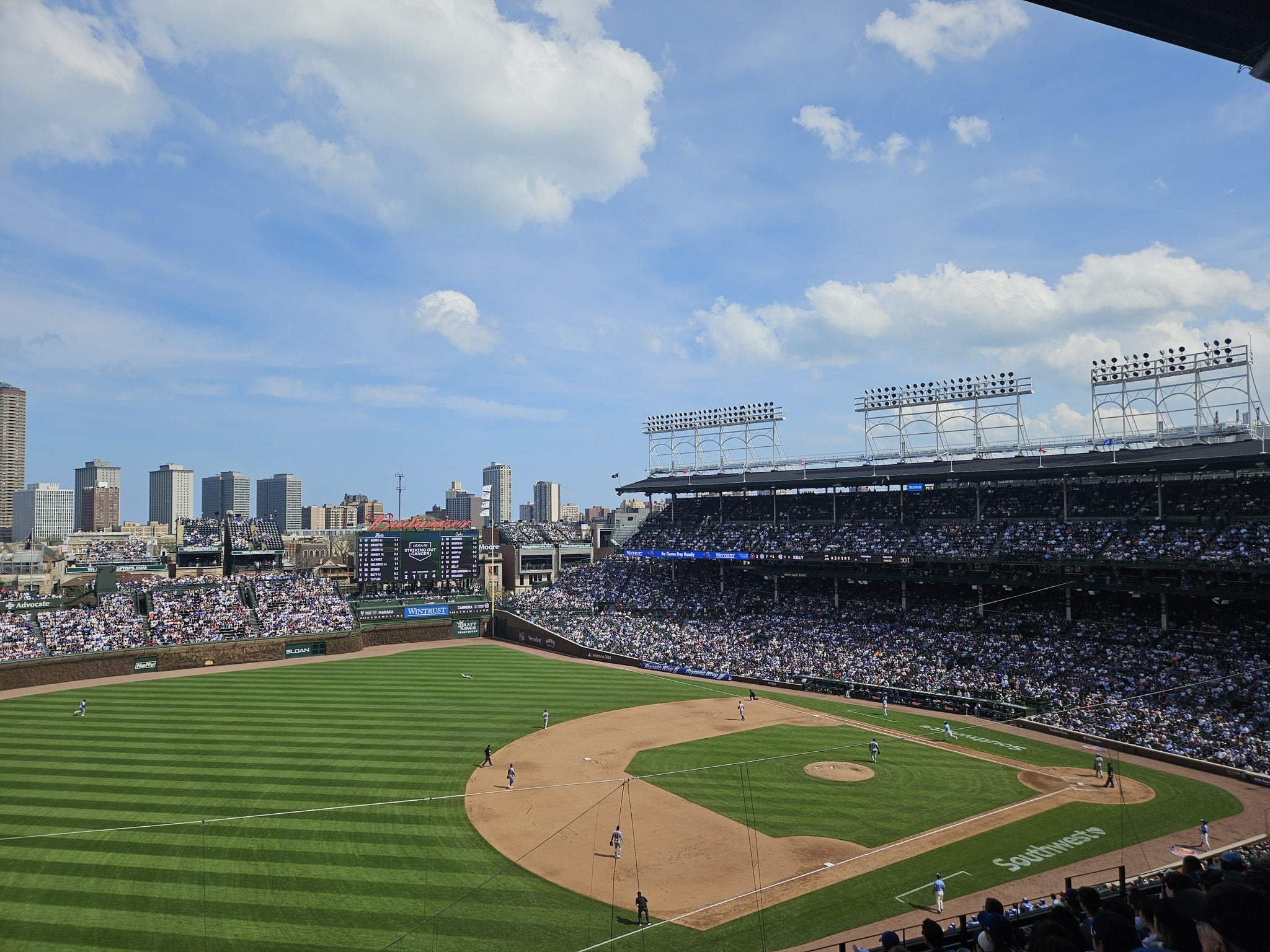 Real Fan View taken from 307 Left at Wrigley Field by Marylyn F