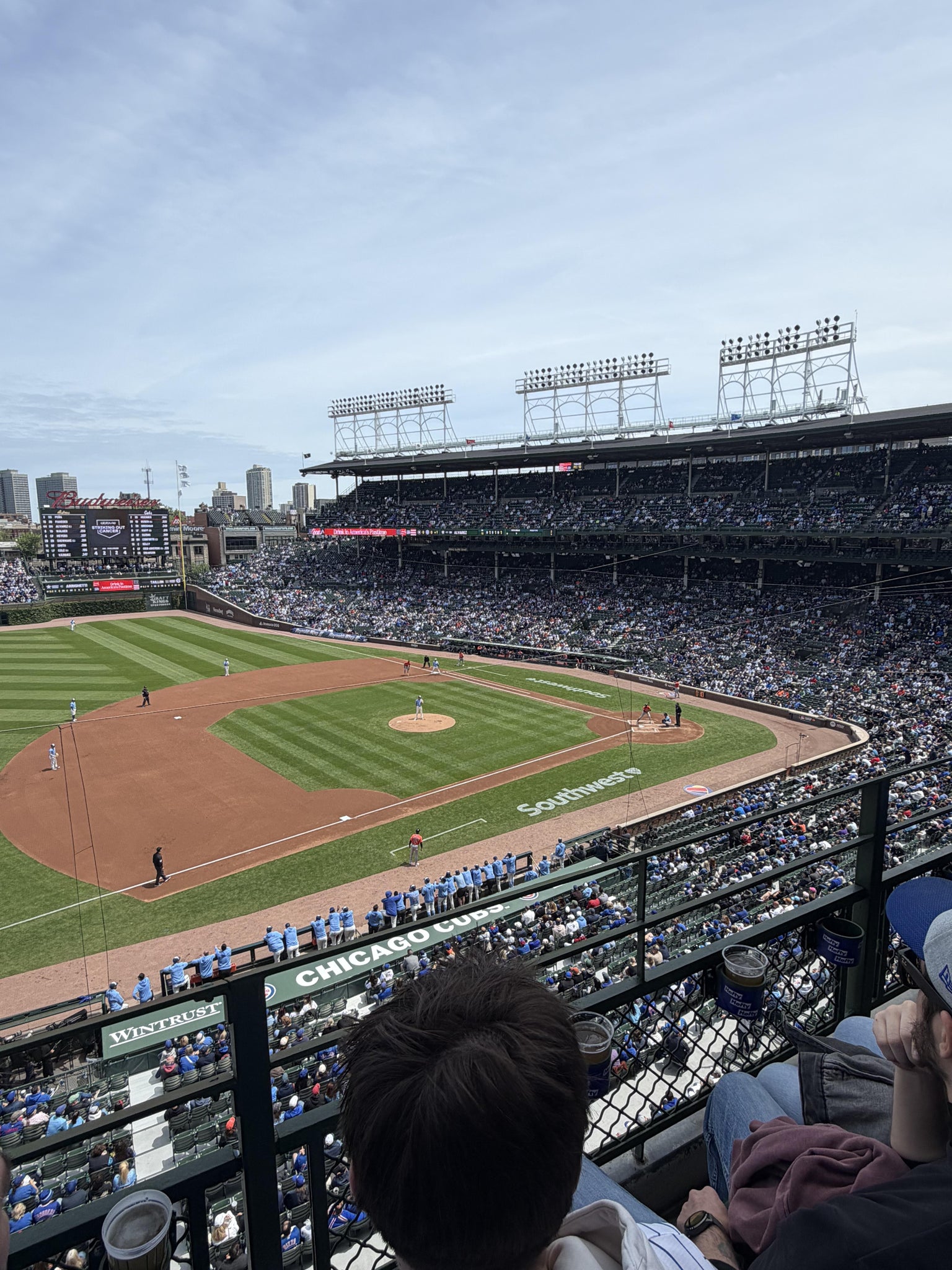 Real Fan View taken from 308 Left at Wrigley Field by Beth W