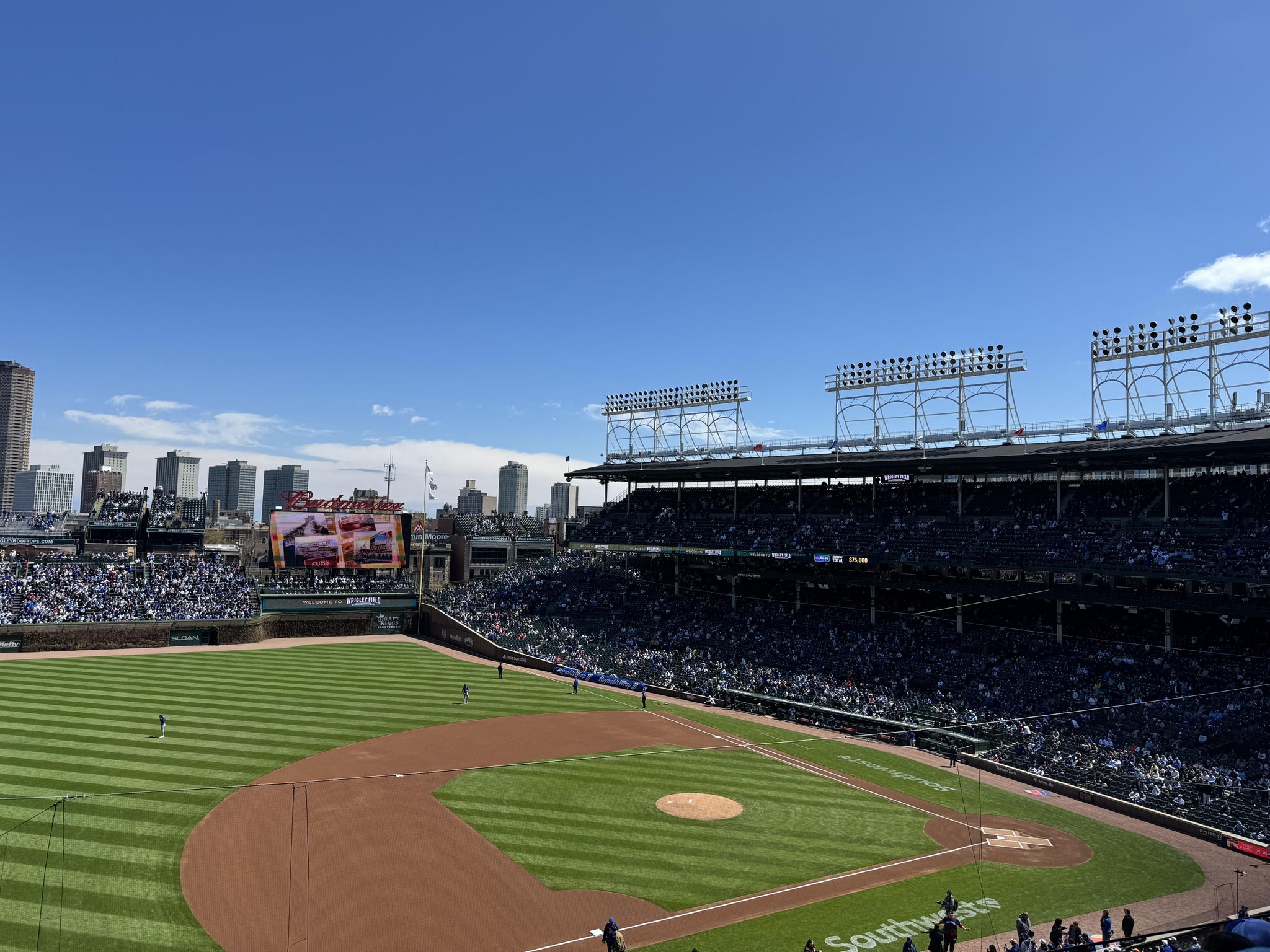 Real Fan View taken from 308 Left at Wrigley Field by Matthew C