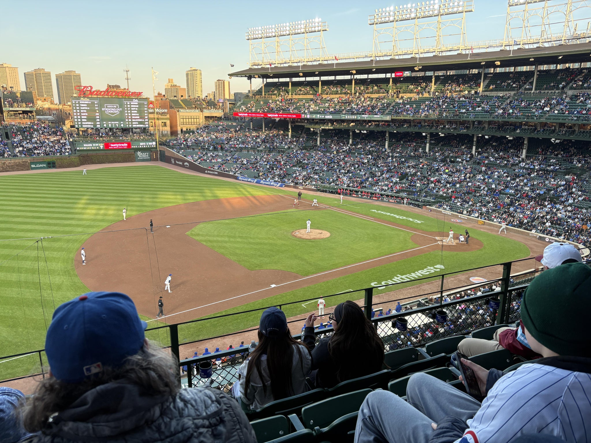 Real Fan View taken from 308 Left at Wrigley Field by Ainslie S