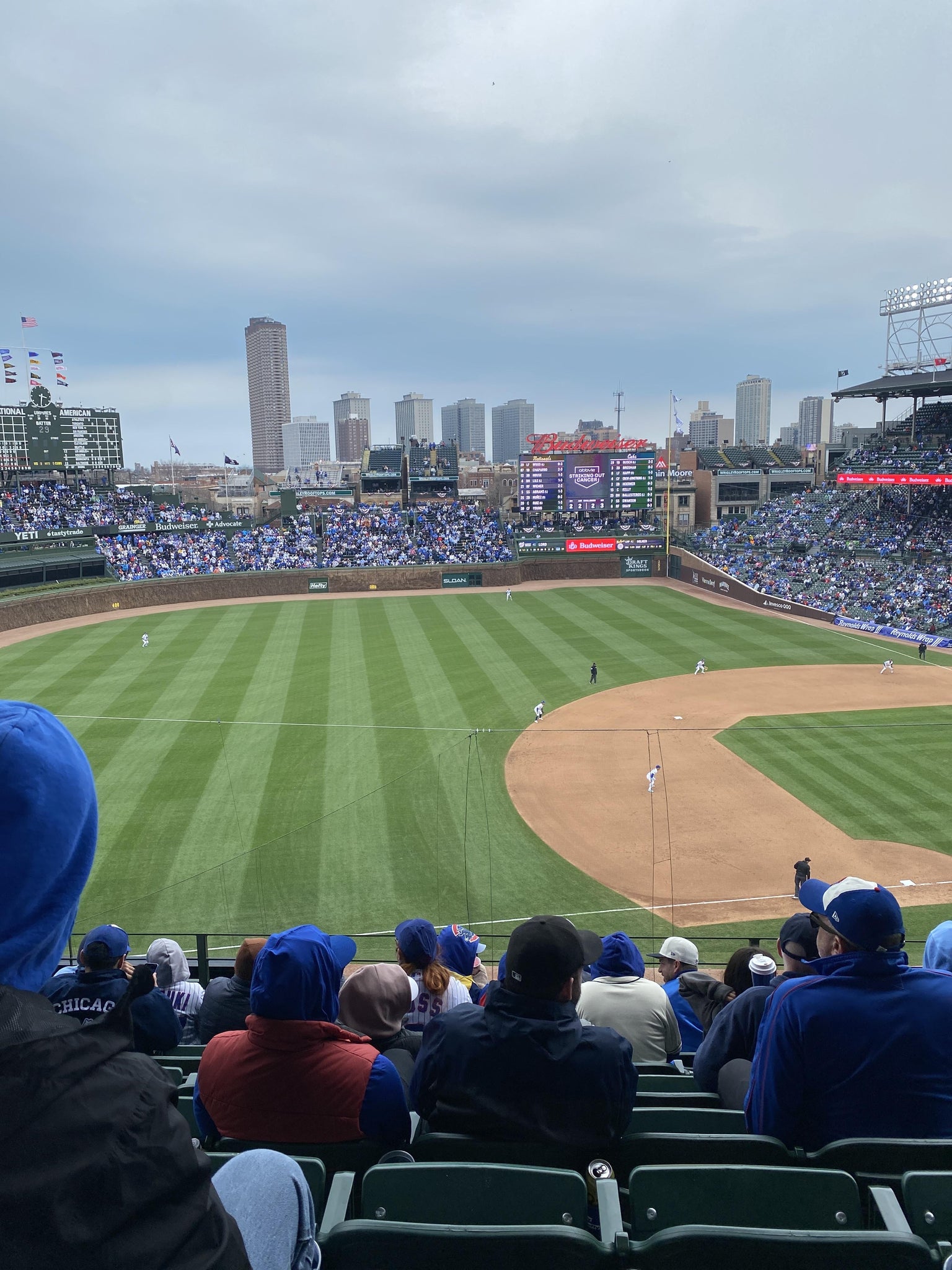 Real Fan View taken from 308 Left at Wrigley Field by Guadalupe R
