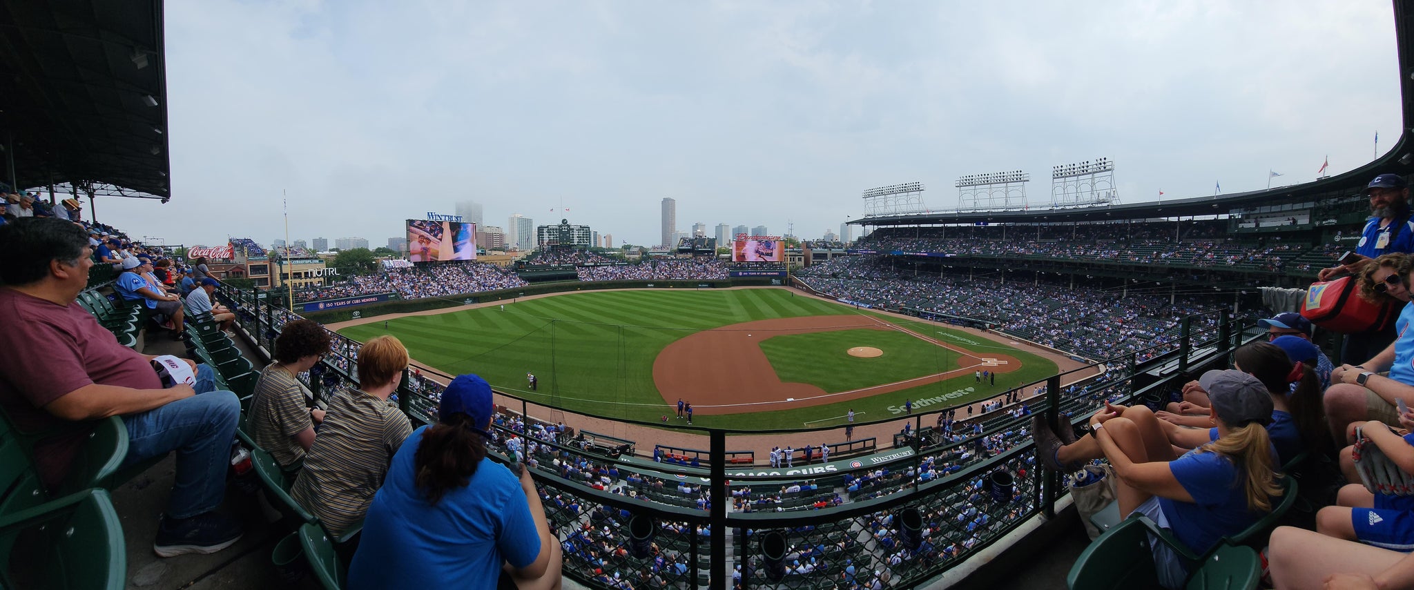 Real Fan View taken from 309 Left at Wrigley Field by Richard b W