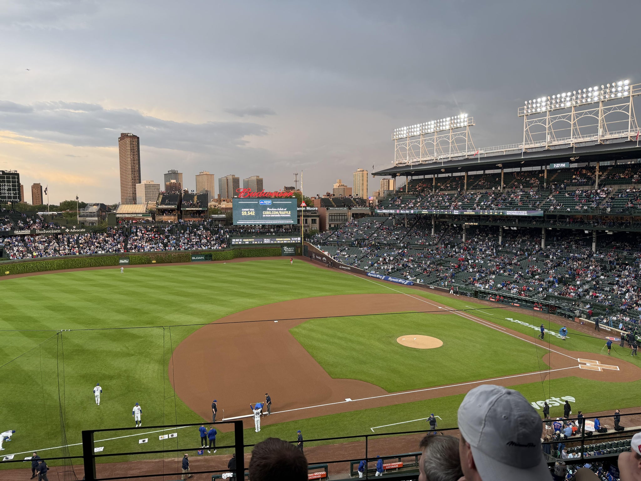 Real Fan View taken from 309 Left at Wrigley Field by Clem S