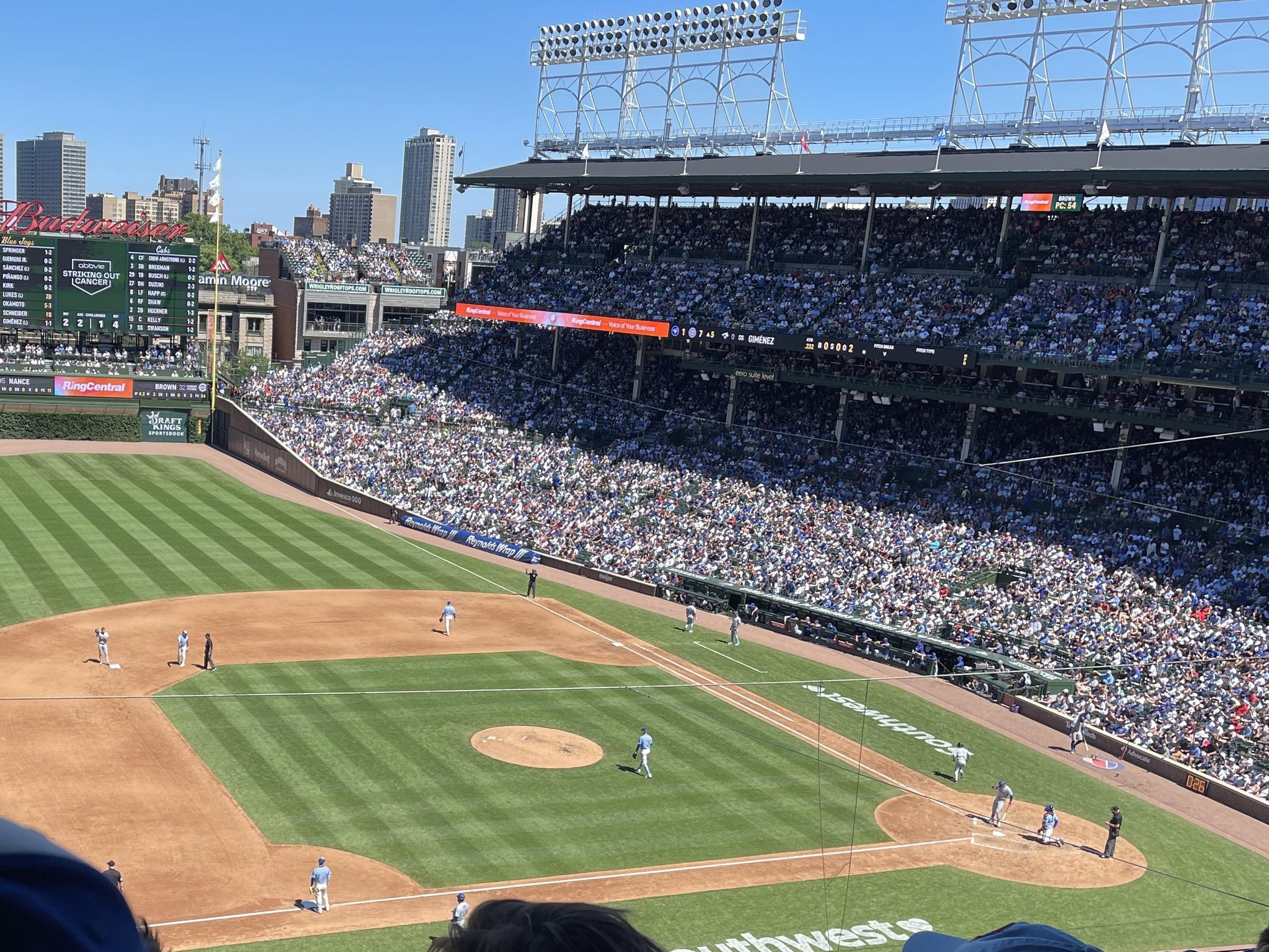 Real Fan View taken from 309 Left at Wrigley Field by Anonymous User