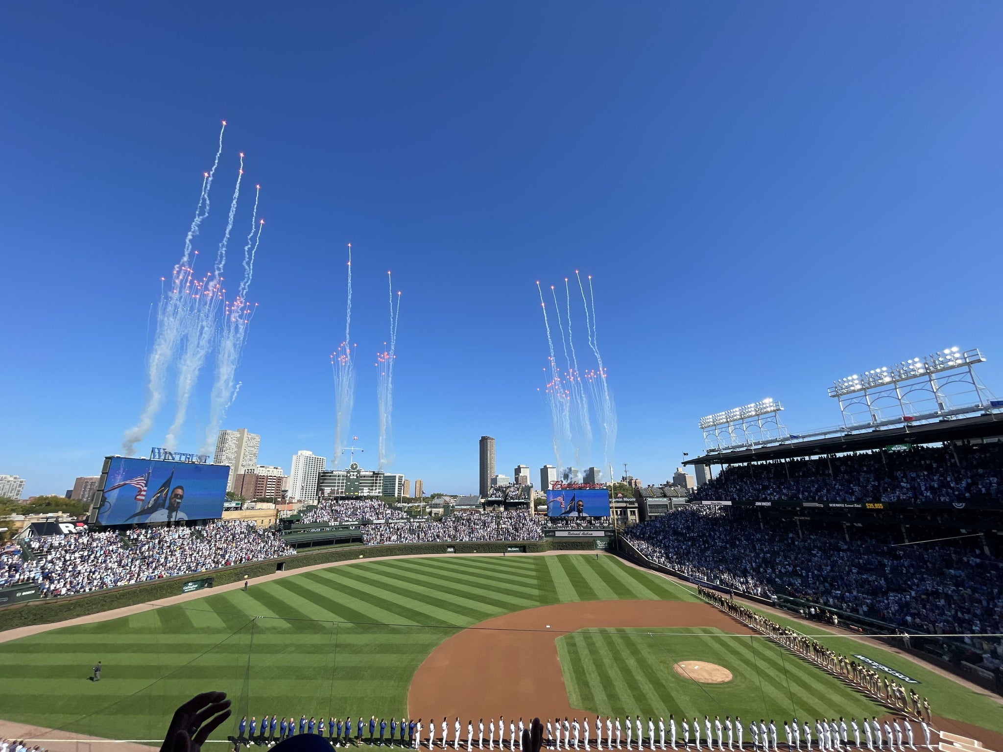 Real Fan View taken from 310 Left at Wrigley Field by Christine H