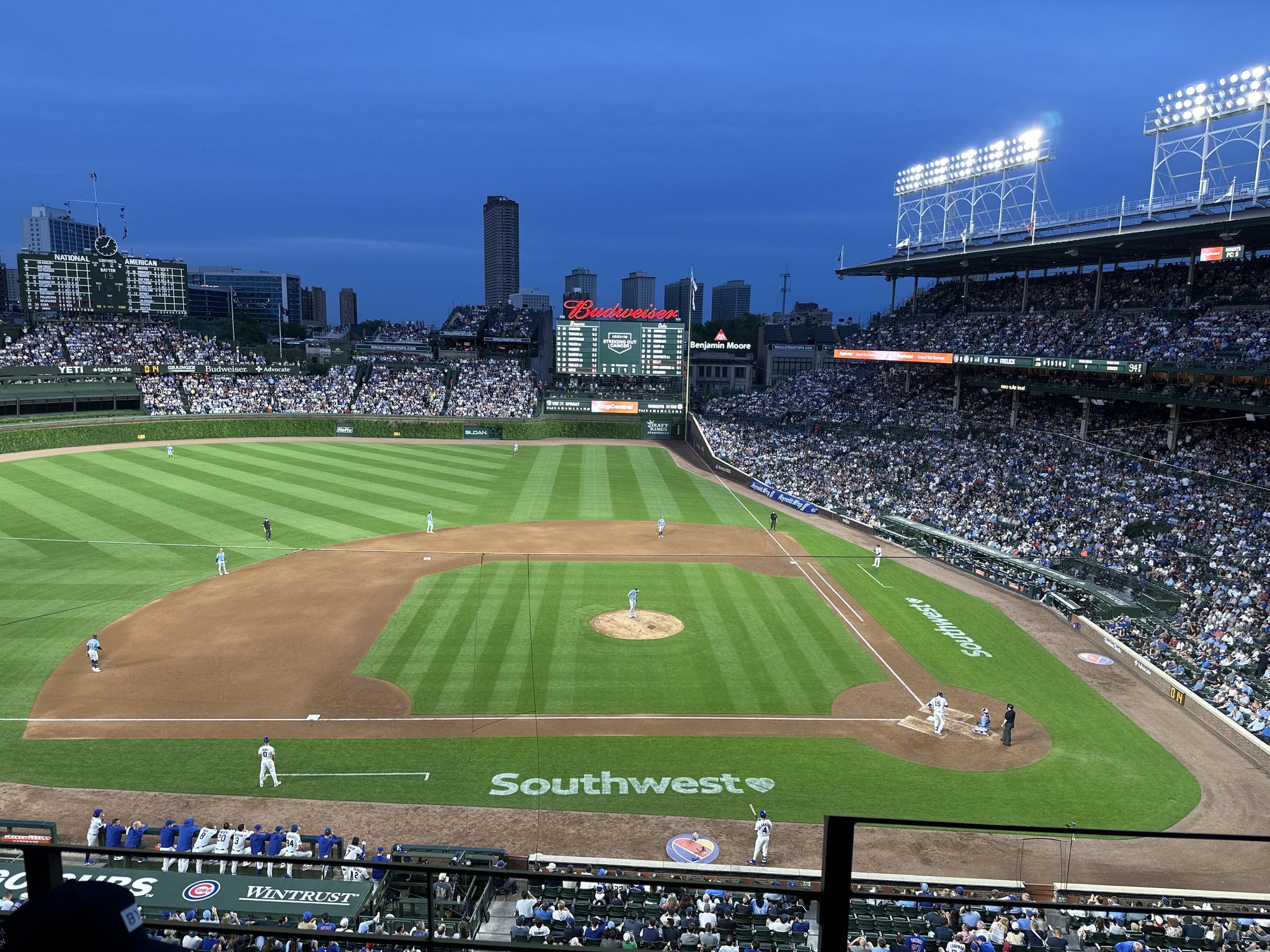 Real Fan View taken from 311 Left at Wrigley Field by Mario L