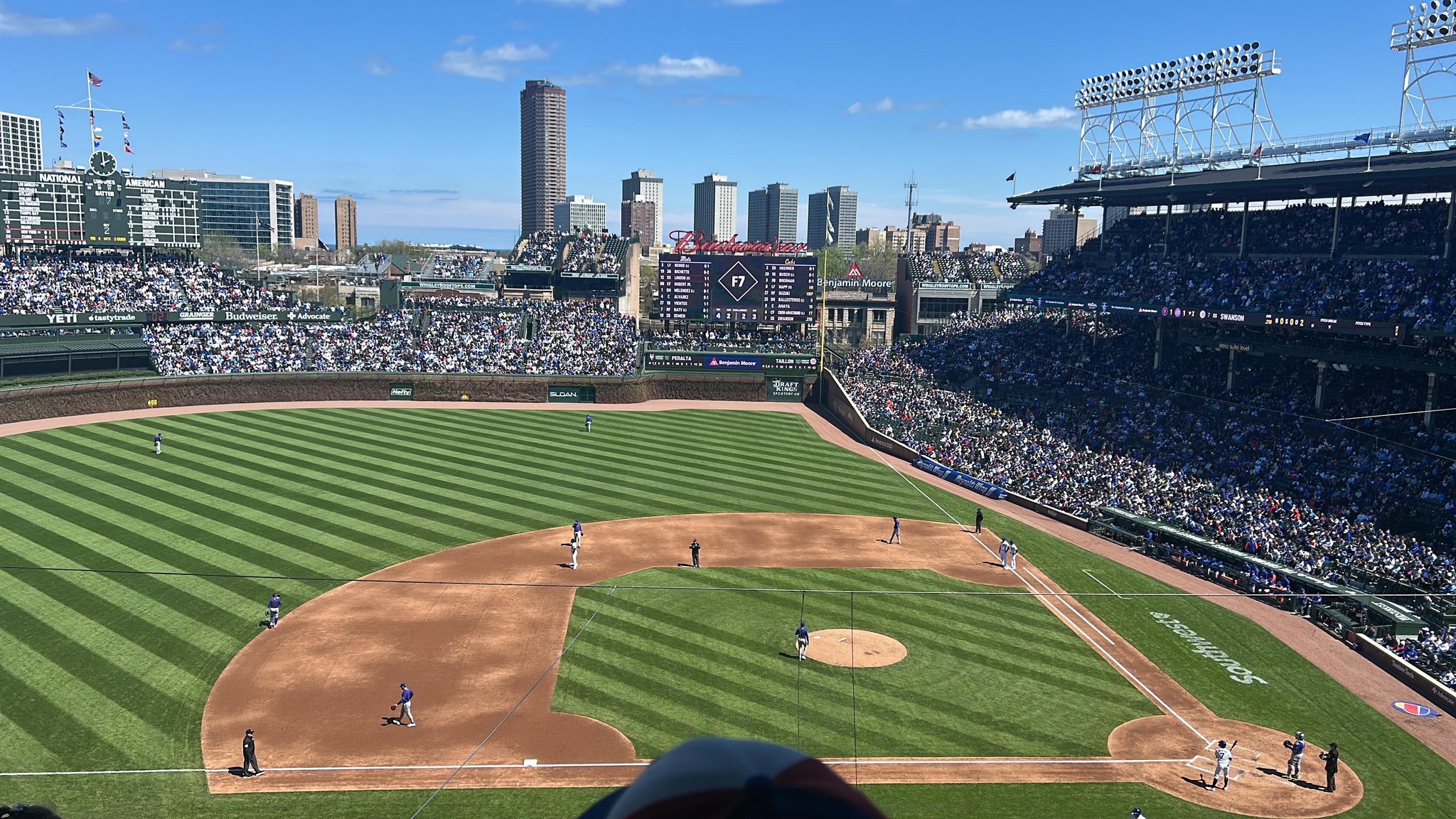 Real Fan View taken from 311 Left at Wrigley Field by Anonymous User