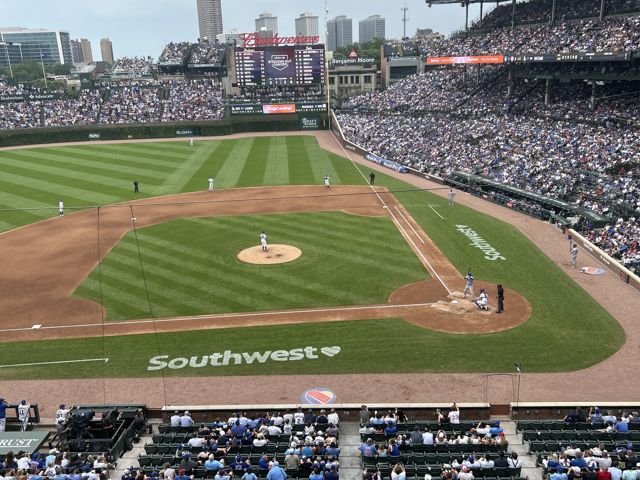 Real Fan View taken from 312 Left at Wrigley Field by Lisa B