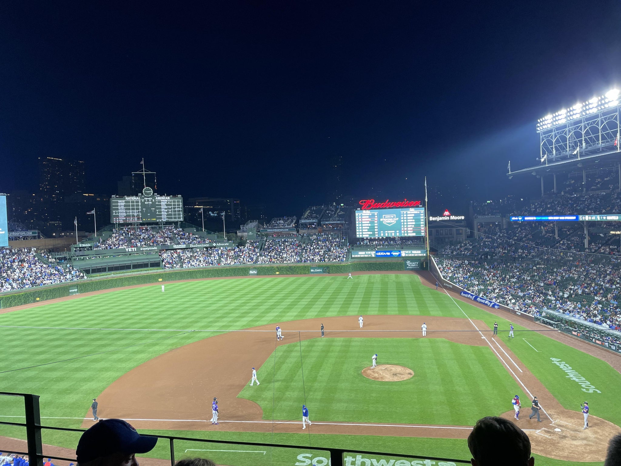 Real Fan View taken from 312 Left at Wrigley Field by David S