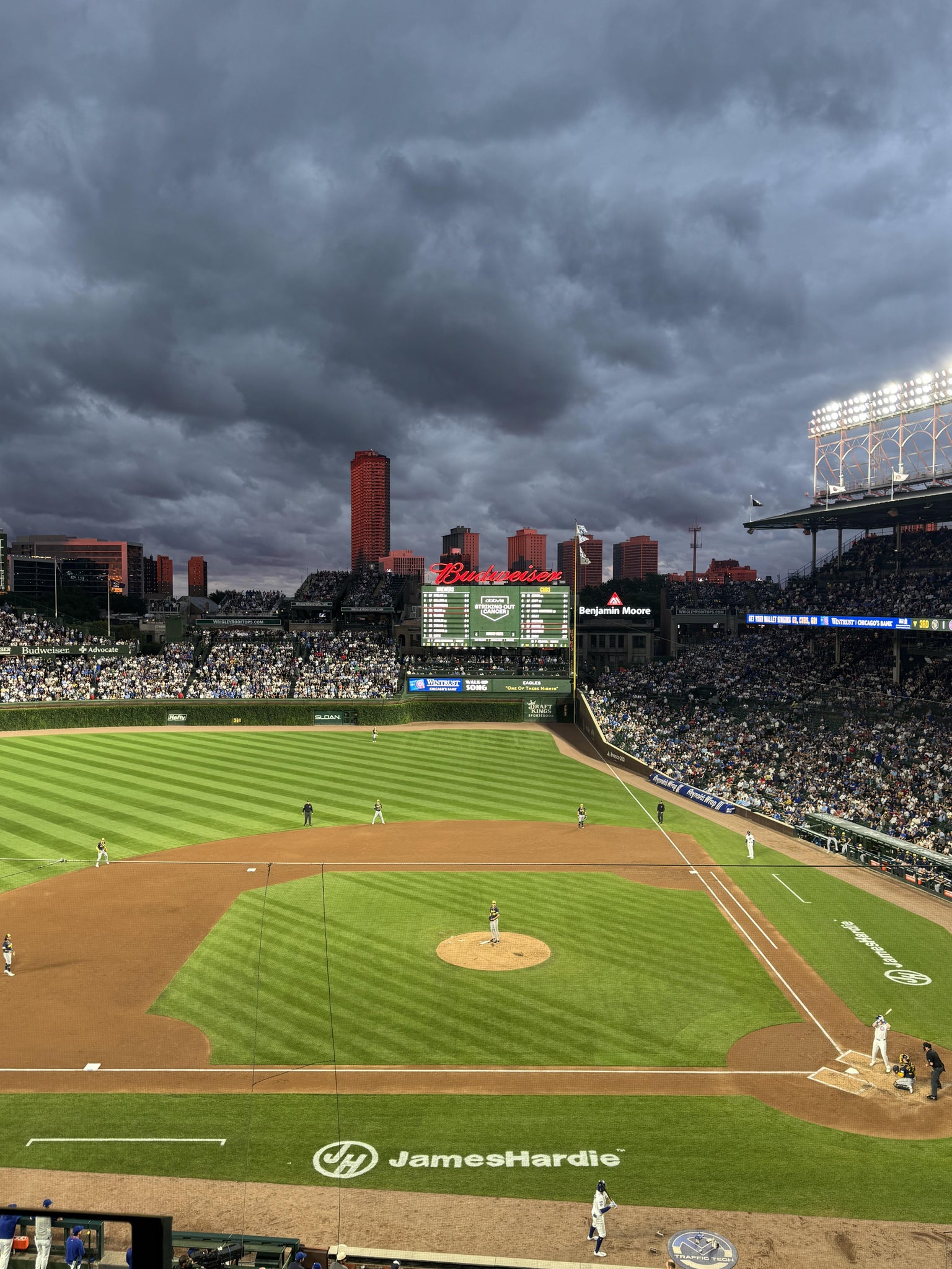 Real Fan View taken from 312 Left at Wrigley Field by Joseph B