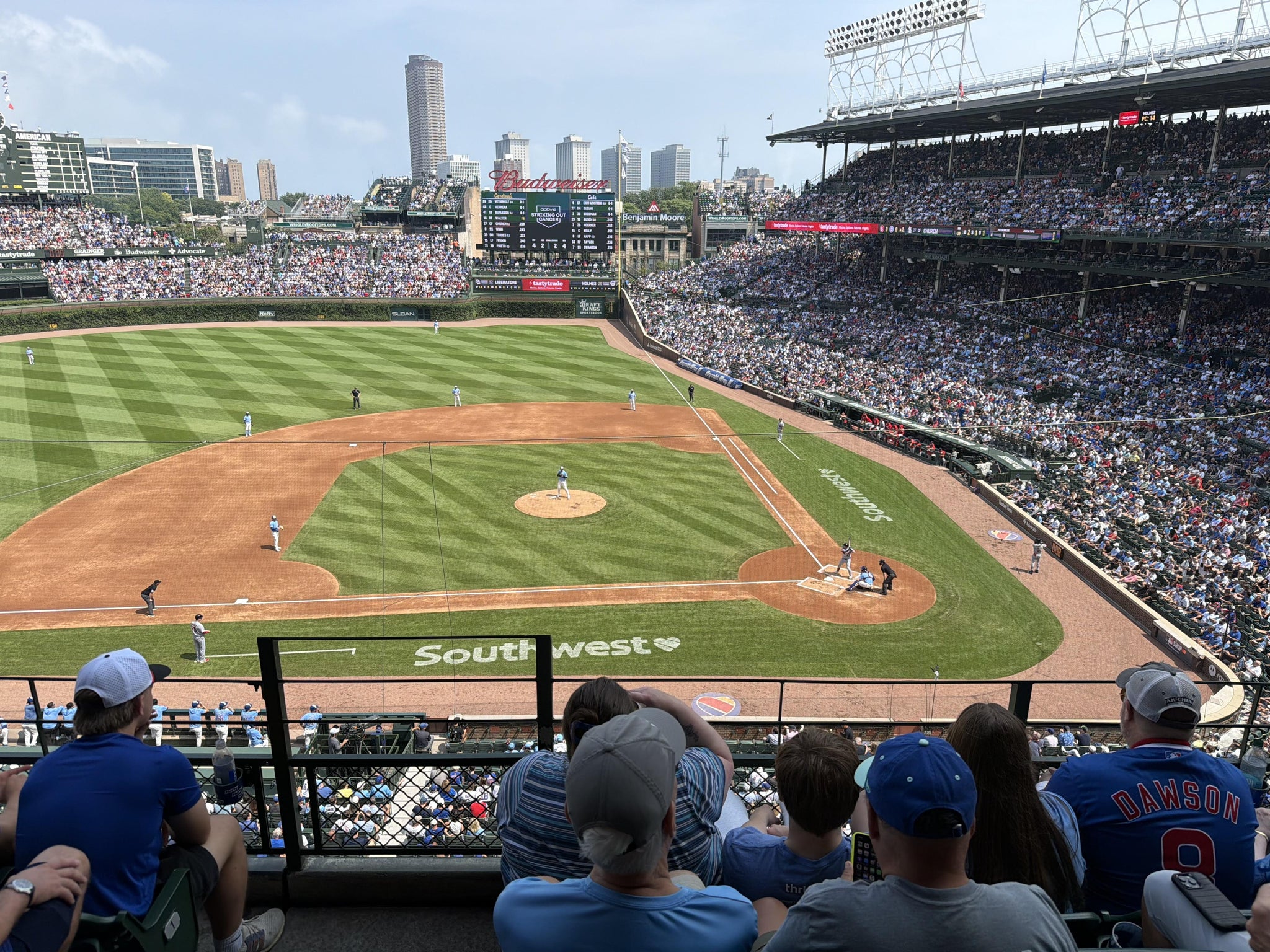 Real Fan View taken from 312 Left at Wrigley Field by Jay J