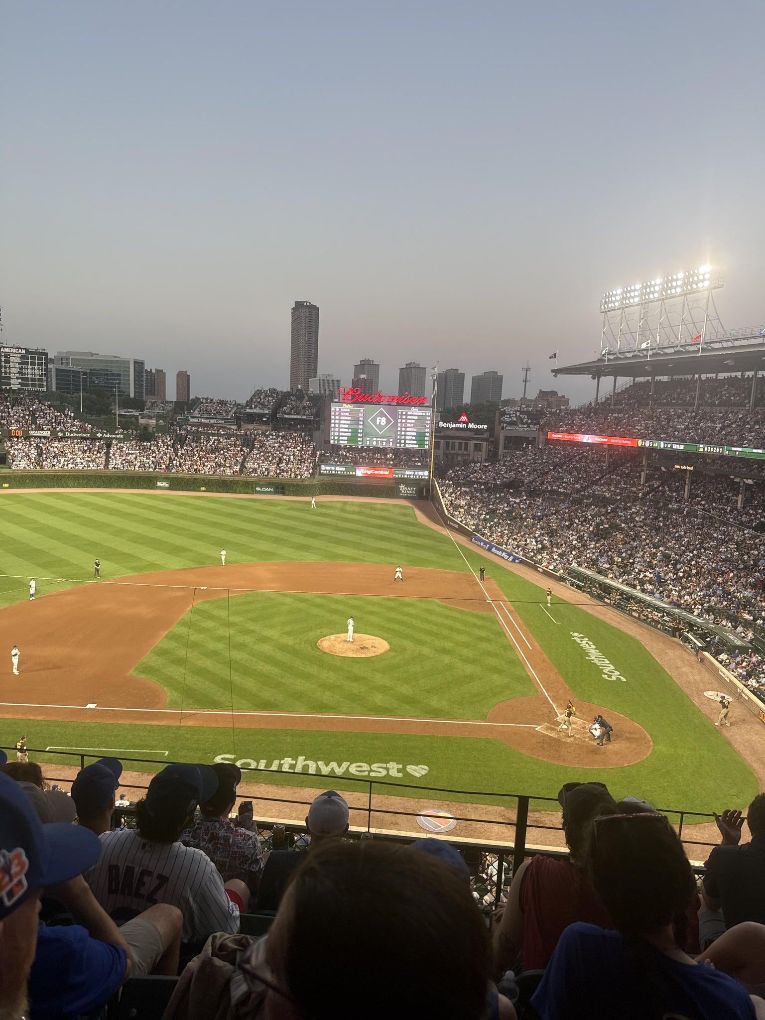 Real Fan View taken from 312 Left at Wrigley Field by Justin M