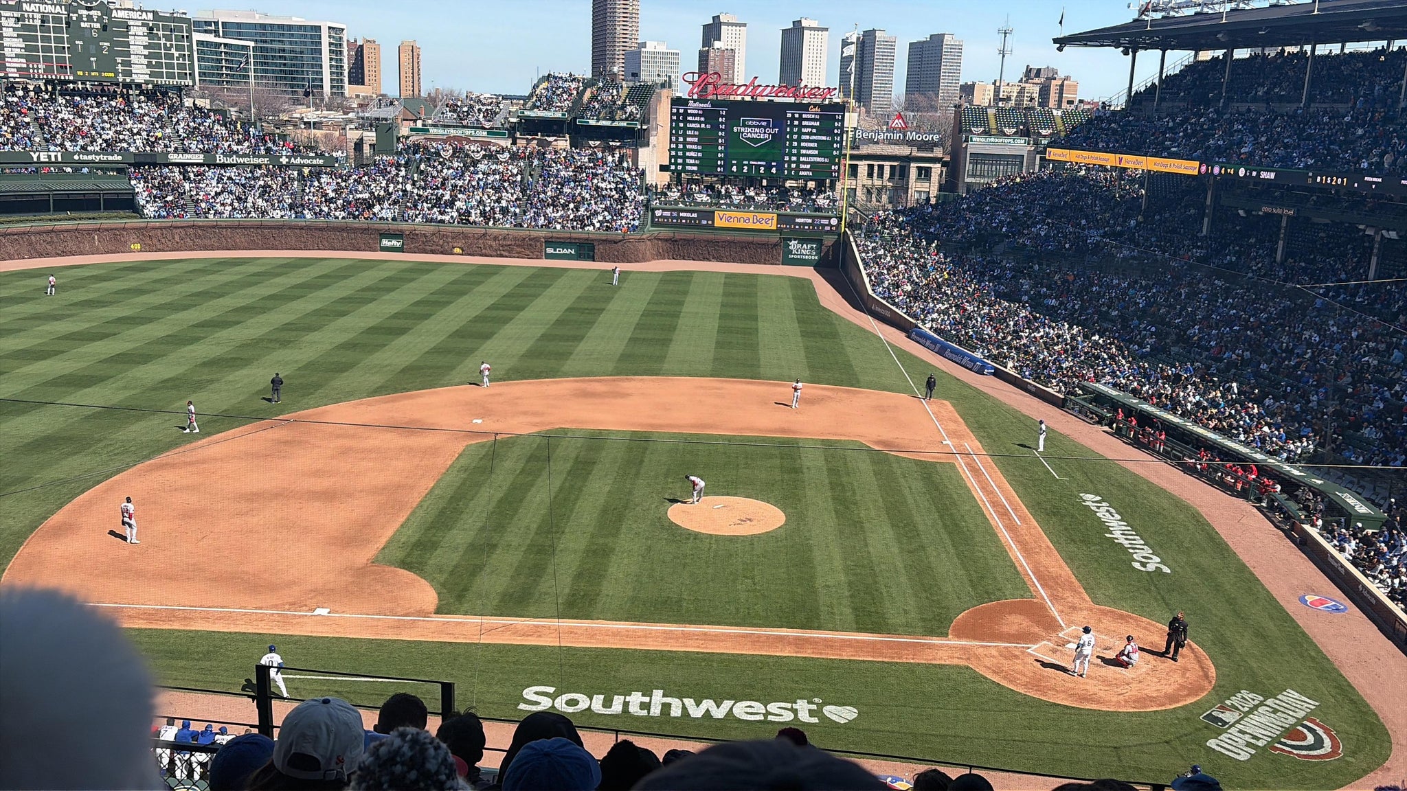 Real Fan View taken from 312 Left at Wrigley Field by Nicholas N