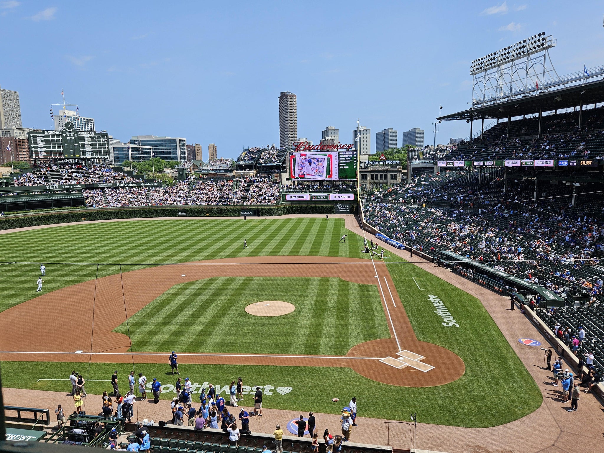 Real Fan View taken from 313 Left at Wrigley Field by Paul P