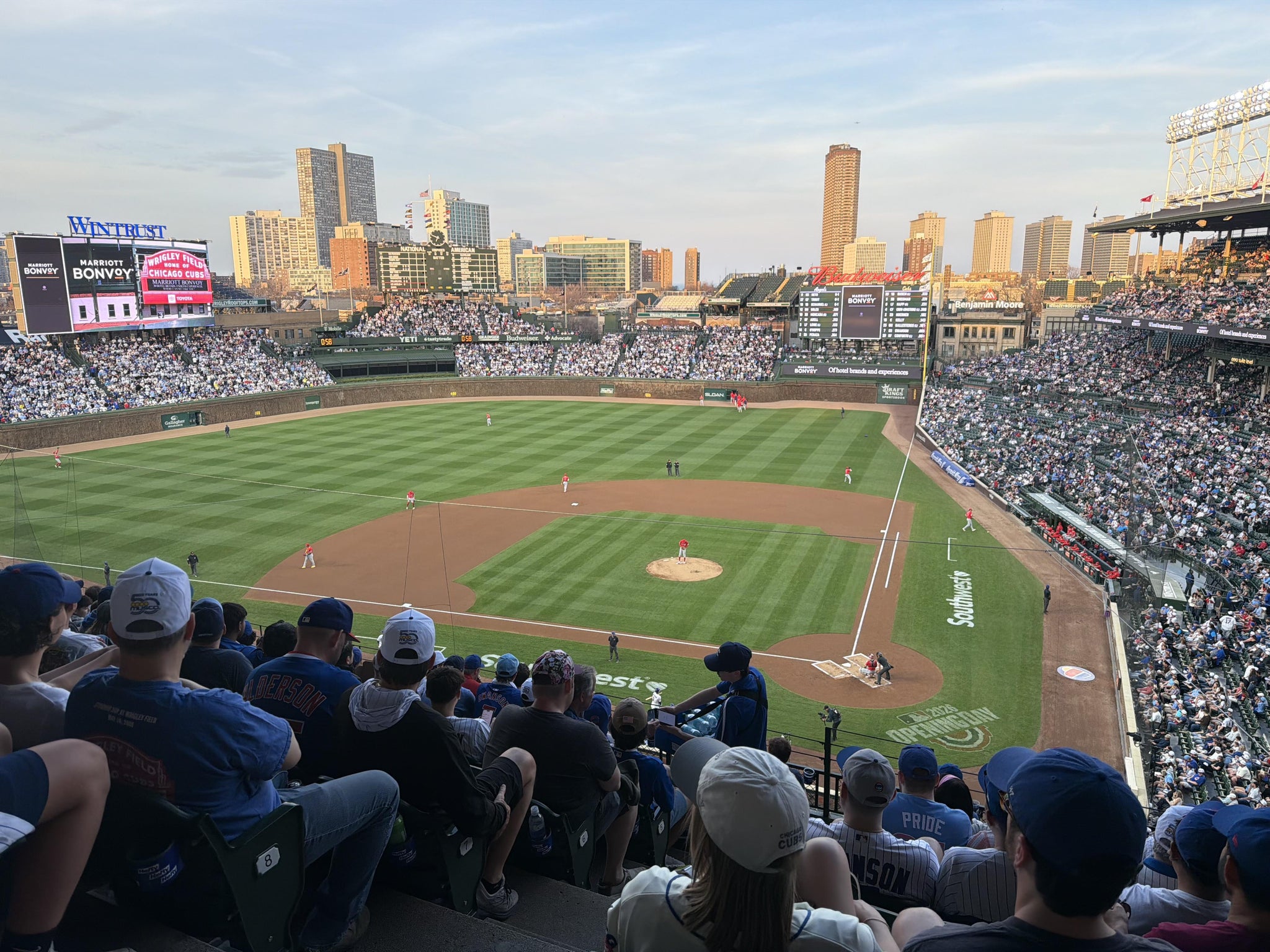 Real Fan View taken from 314 Left at Wrigley Field by Phillip N