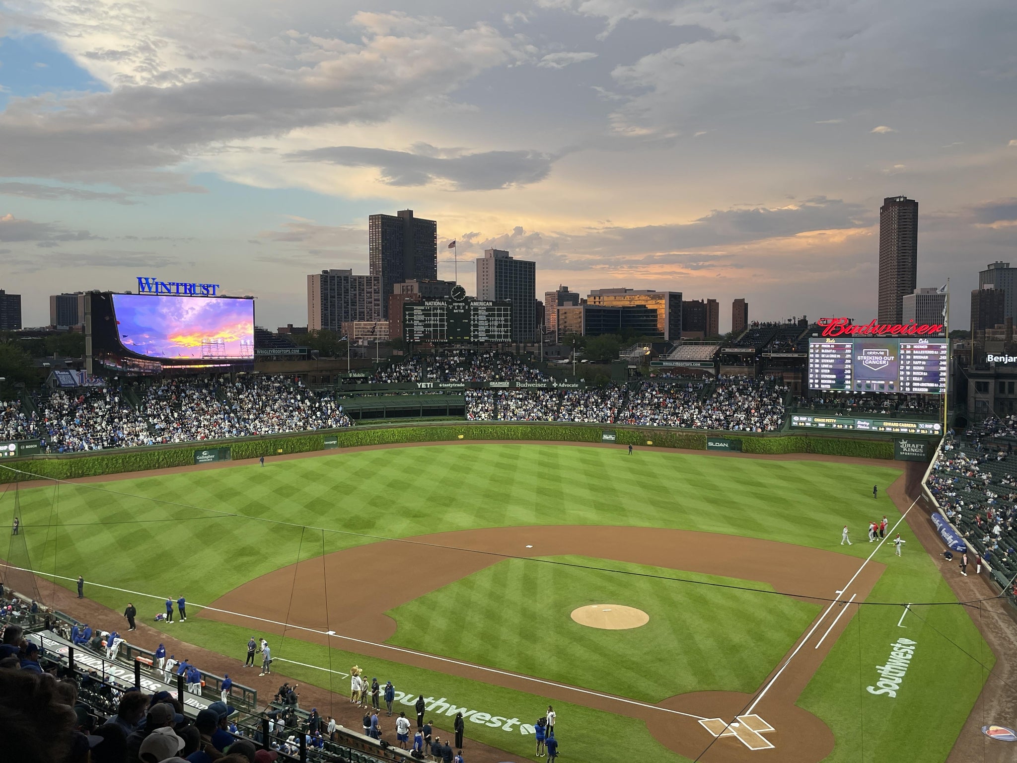 Real Fan View taken from 314 Left at Wrigley Field by Kent Z