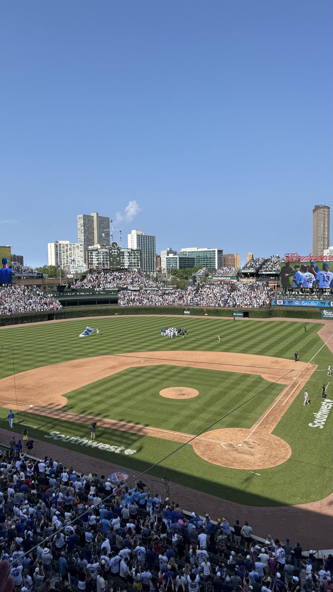 Real Fan View taken from 314 Left at Wrigley Field by Gurman R